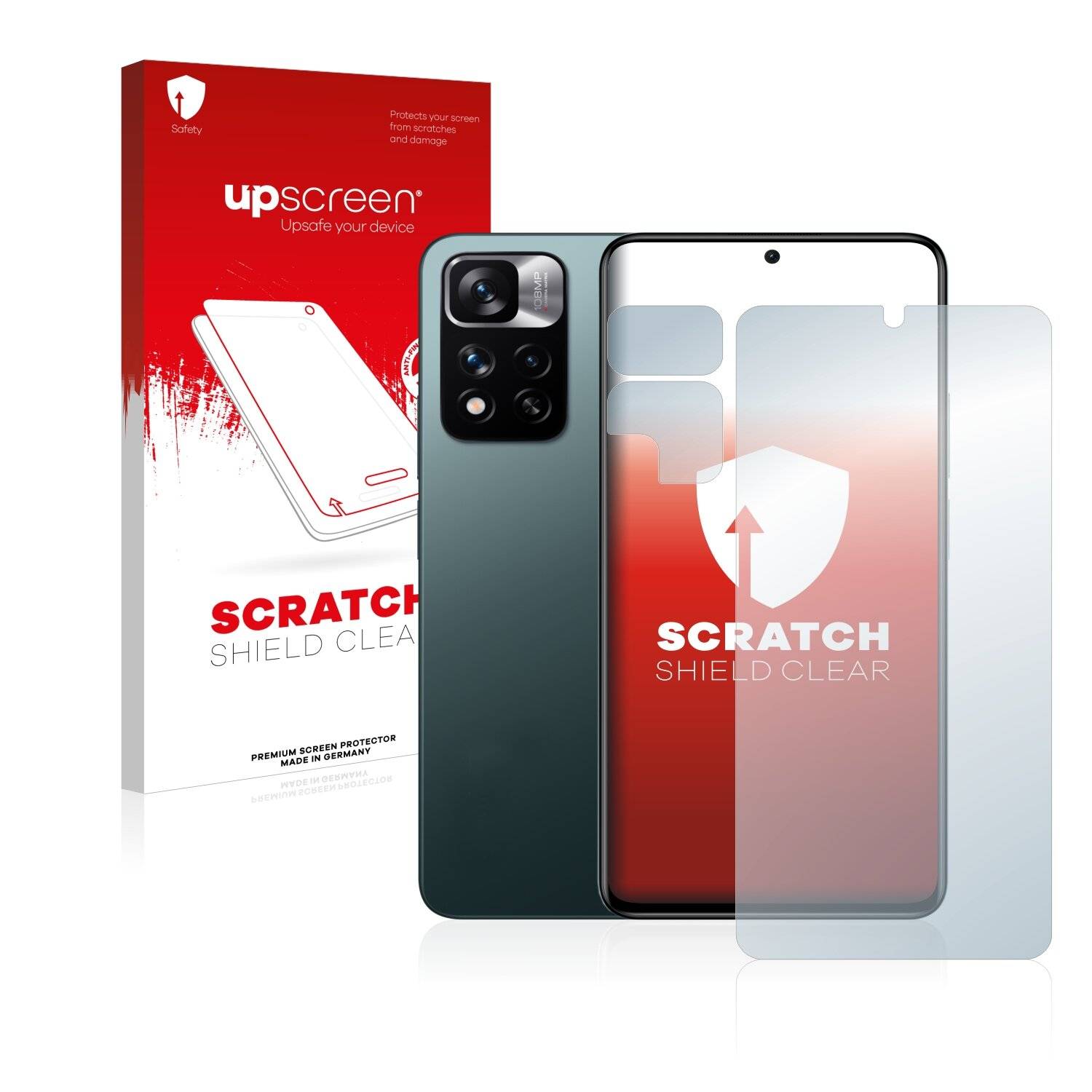 upscreen Scratch Shield Clear Premium Displayschutzfolie für Xiaomi Redmi Note 11 Pro+ 5G