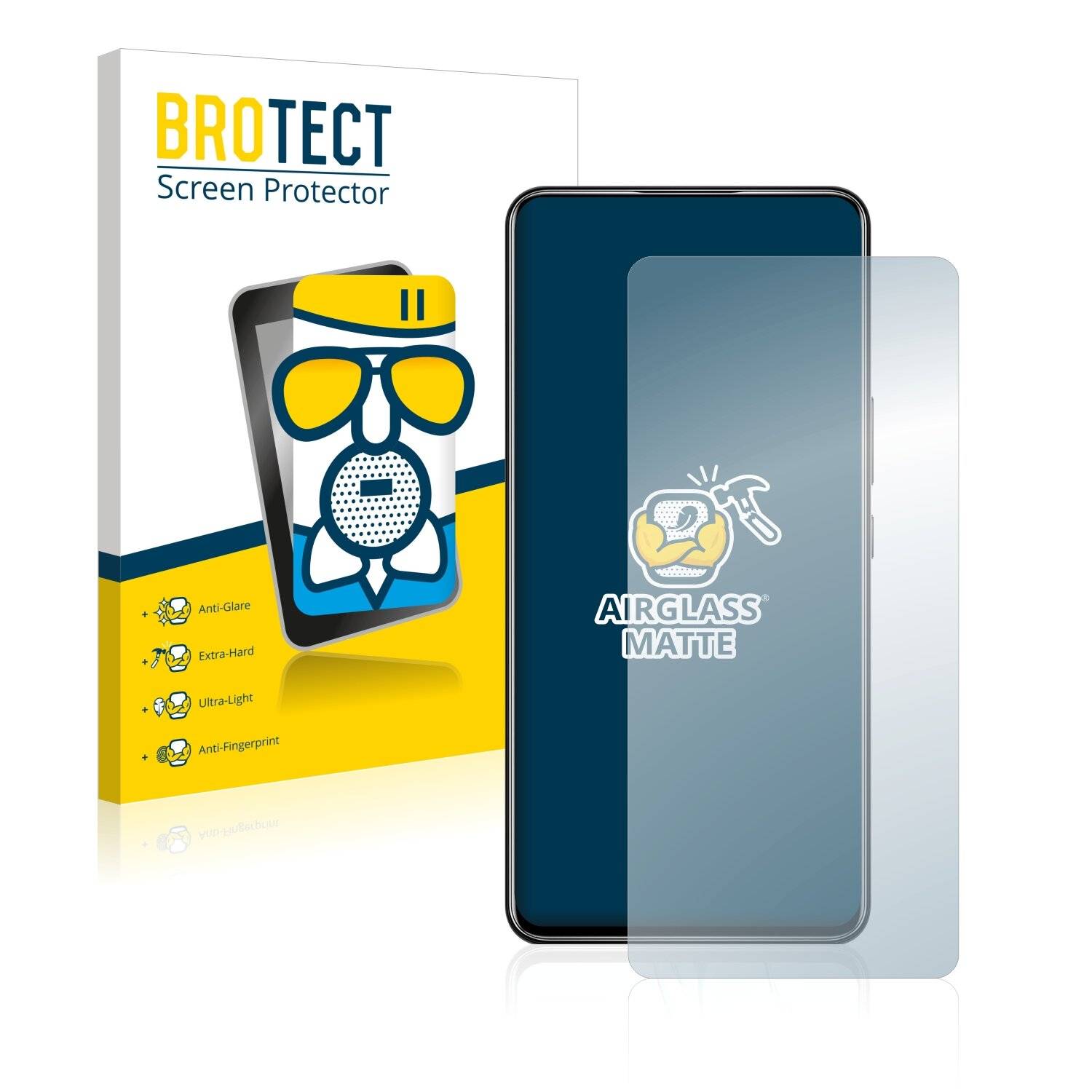 BROTECT AirGlass Matte Schutzglas Folie für ZTE Axon 30
