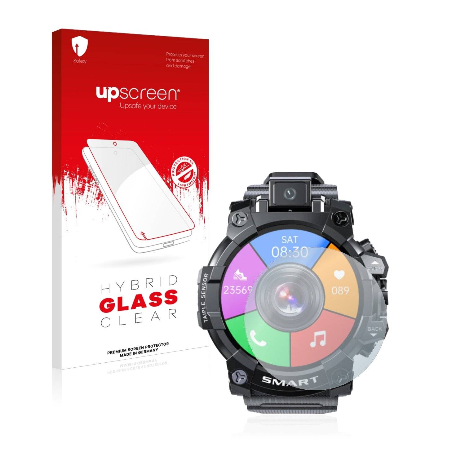 upscreen Hybrid Glass Clear Premium Schutzglas Folie für Lokmat Appllp