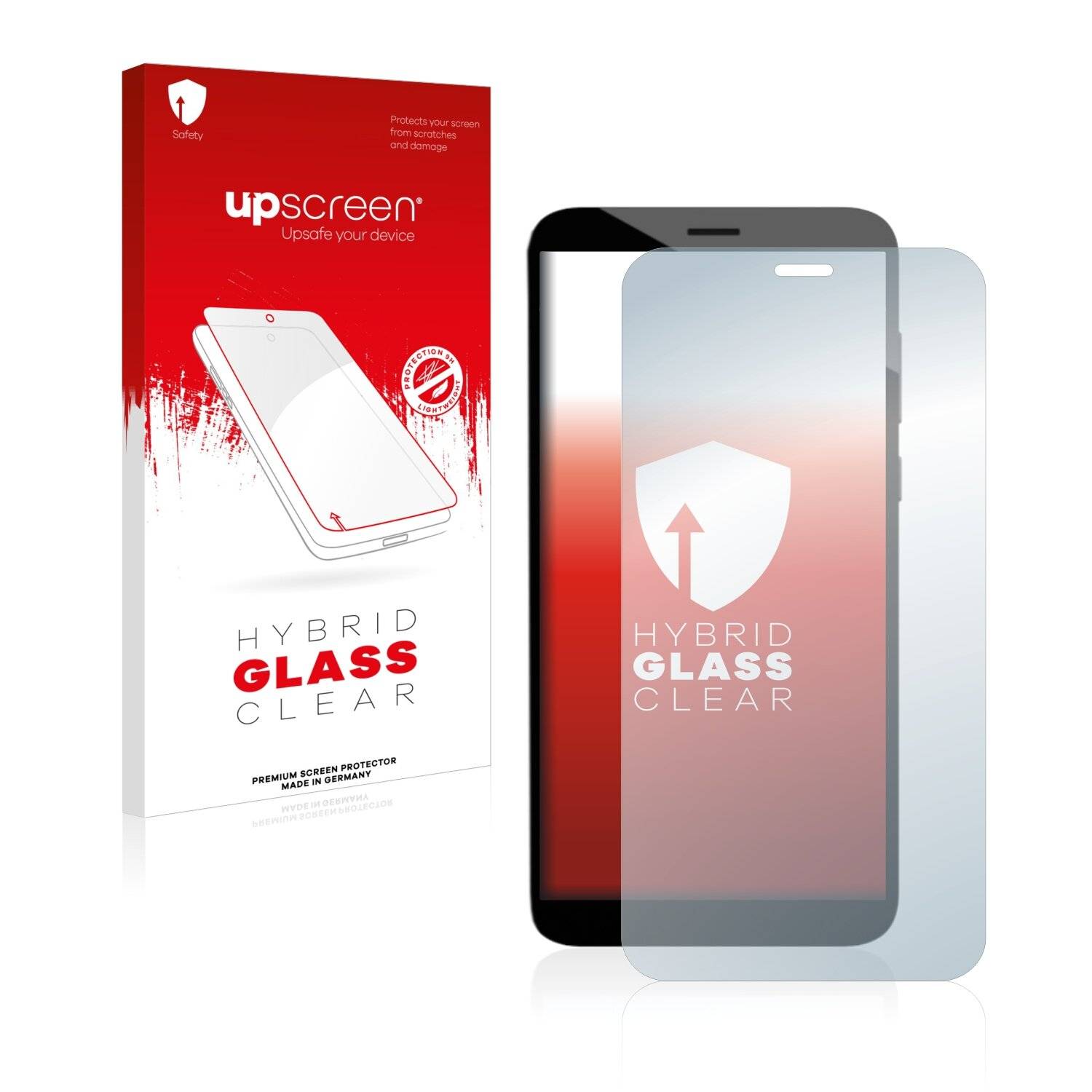 upscreen Hybrid Glass Clear Premium Schutzglas Folie für Pine64 PinePhone Pro Explorer