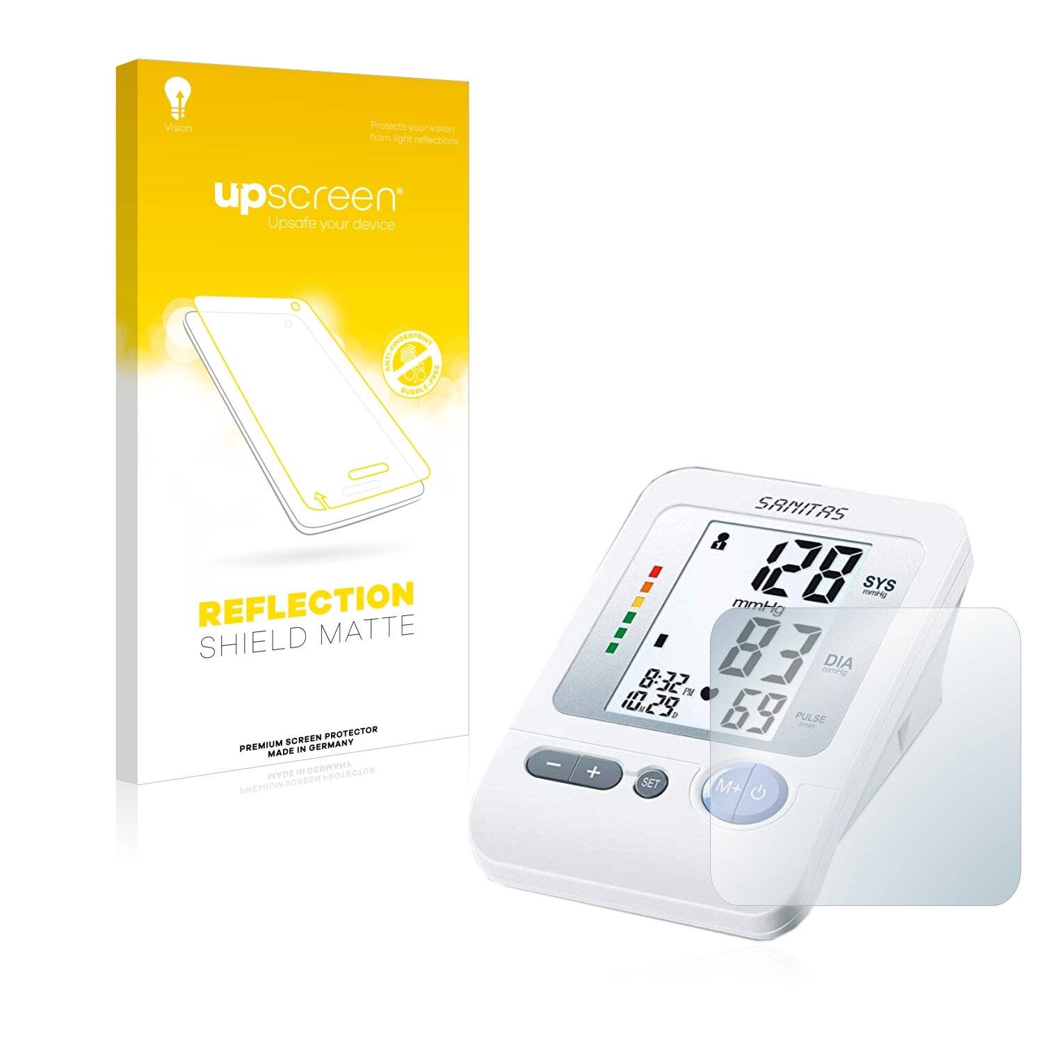 upscreen Reflection Shield Matte Premium Displayschutzfolie für Sanitas SBM