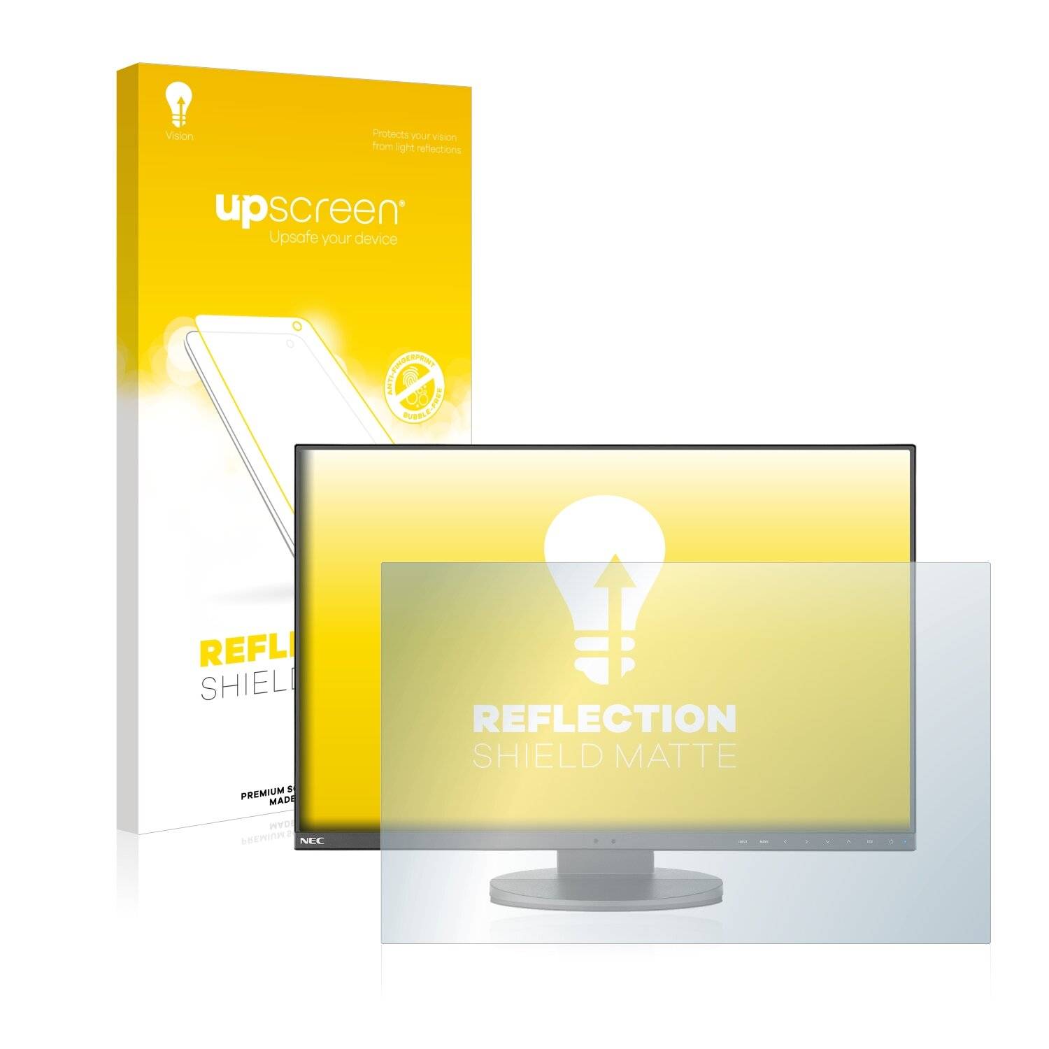 upscreen Reflection Shield Matte Premium Displayschutzfolie für NEC MultiSync