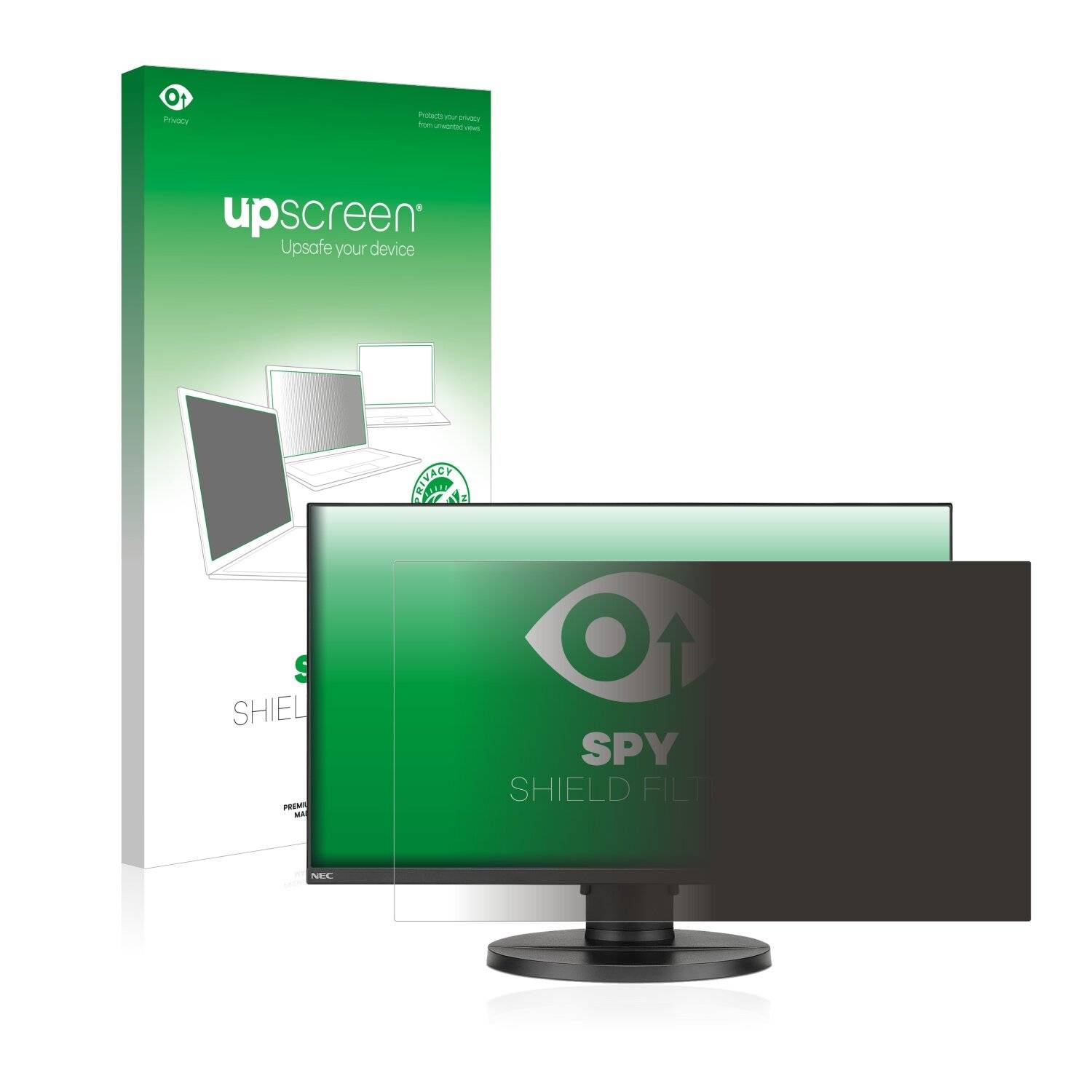 upscreen Spy Shield Filter Premium Blickschutzfilter für NEC MultiSync