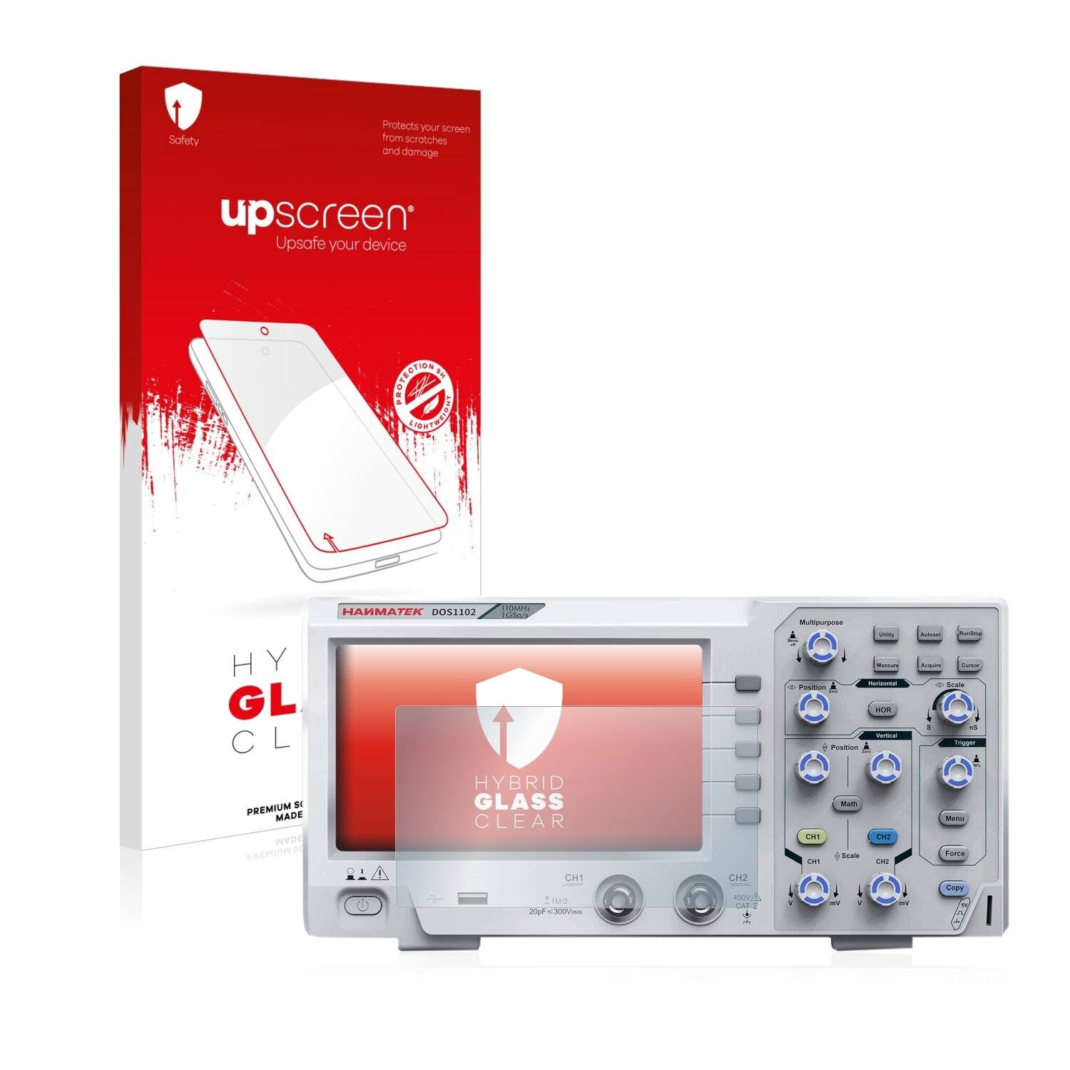 upscreen Hybrid Glass Clear Premium Schutzglas Folie für Hanmatek