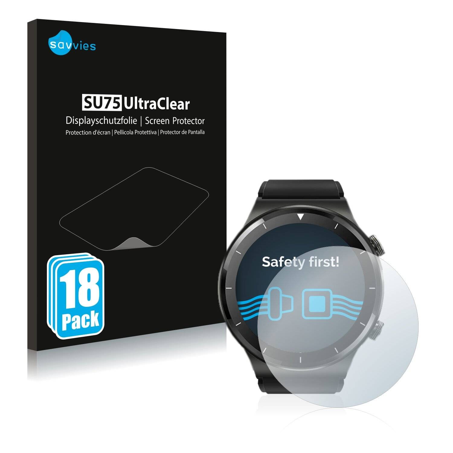 18x Savvies SU75 Displayschutzfolie für Blackview R7