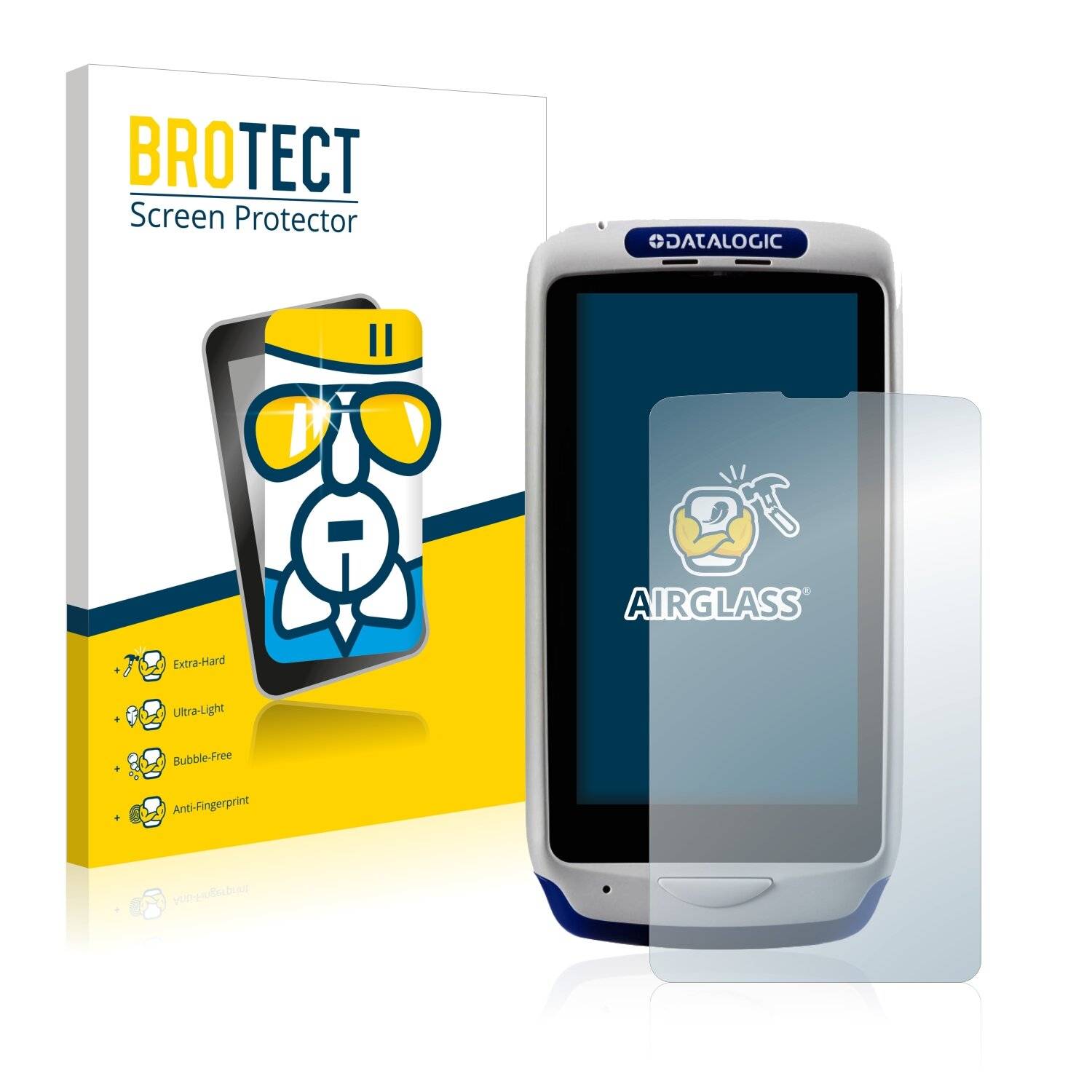 BROTECT AirGlass Schutzglas Folie für Datalogic Joya Touch