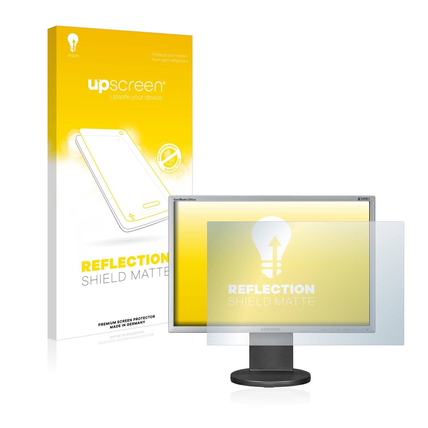 upscreen Reflection Shield Matte Premium Displayschutzfolie für Samsung SyncMaster