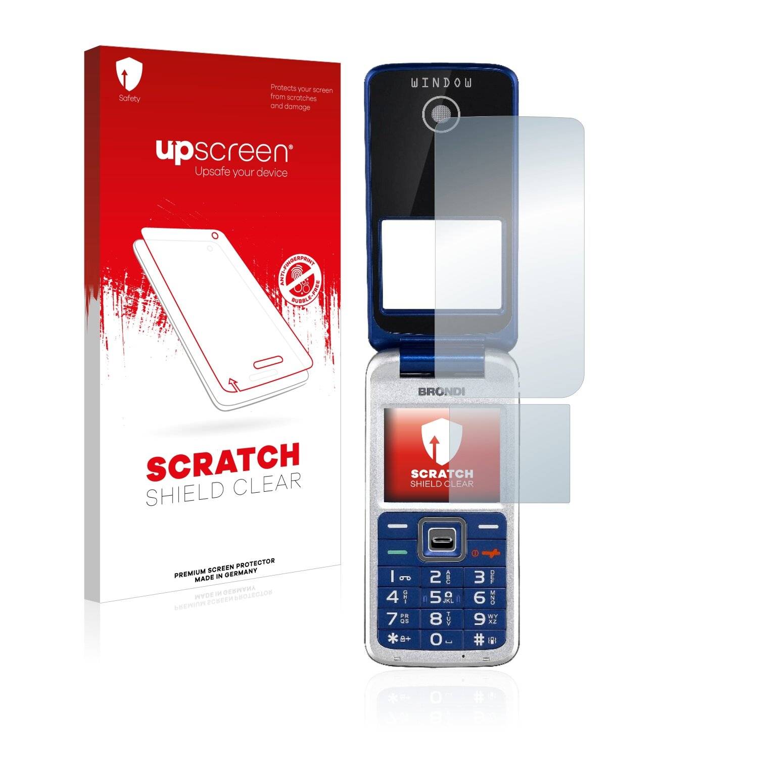 upscreen Scratch Shield Clear Premium Displayschutzfolie für Brondi