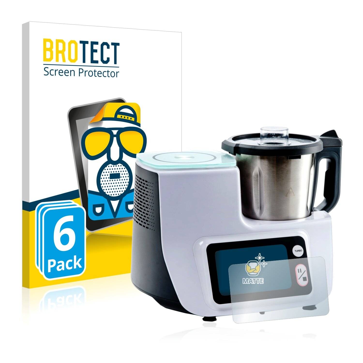 6x BROTECT Matte Displayschutzfolie für Aldi Comv Cooking Boss - Entspiegelt,