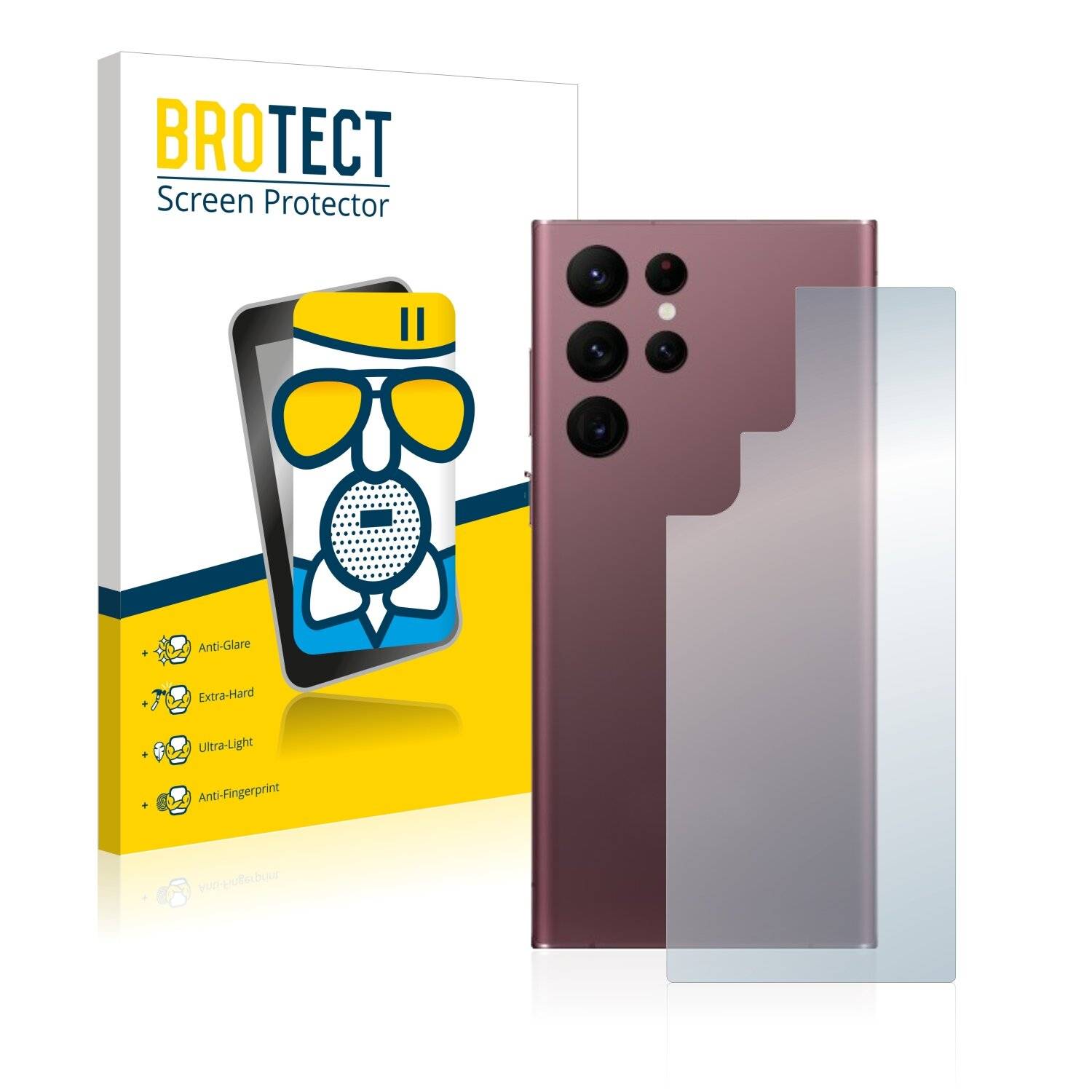 BROTECT AirGlass Matte Schutzglas Folie für Samsung Galaxy S22 Ultra 5G