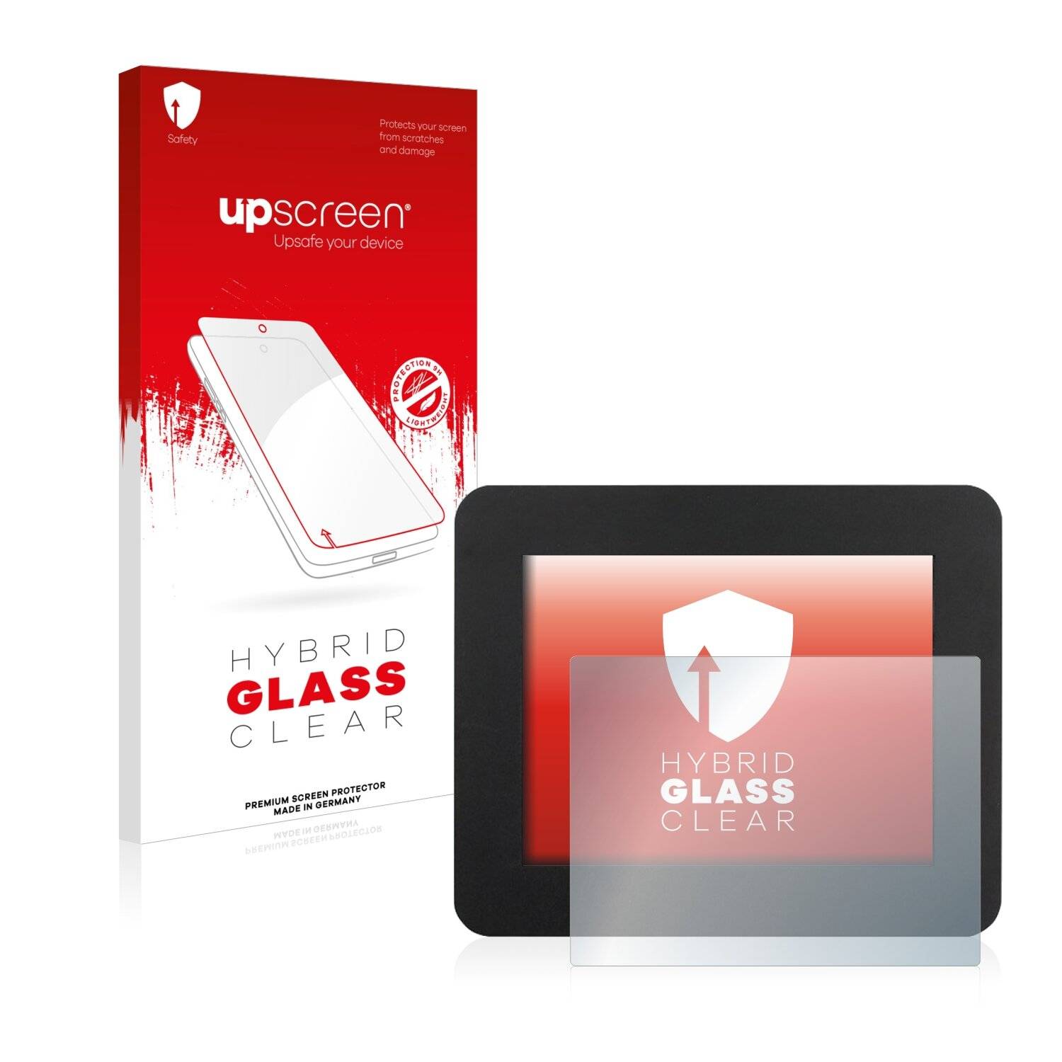 upscreen Hybrid Glass Clear Premium Schutzglas Folie für iBase Panelmaster 1717