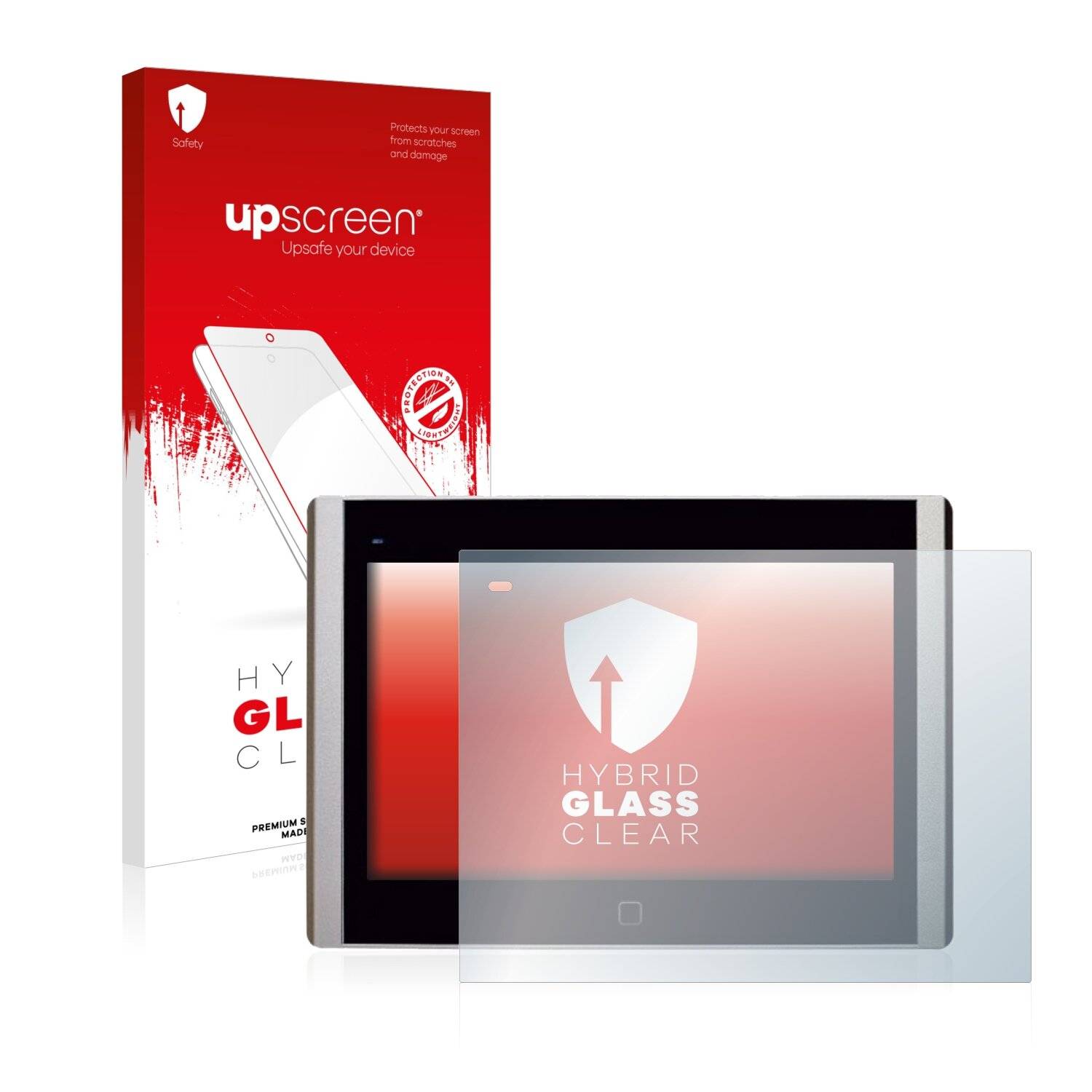 upscreen Hybrid Glass Clear Premium Schutzglas Folie für Novakon Panelmaster 791 HMI