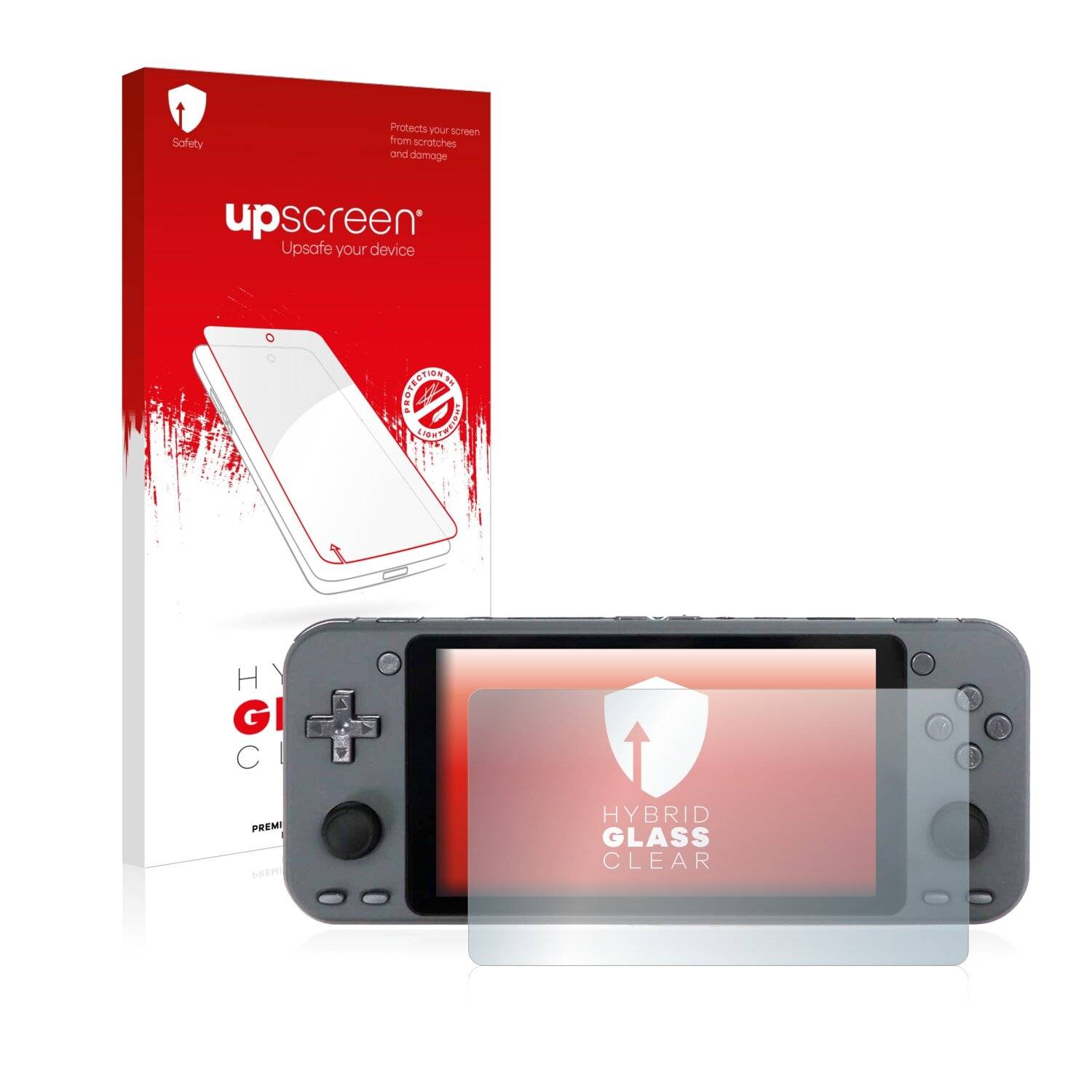 upscreen Hybrid Glass Clear Premium Schutzglas Folie für Hardkernel Odroid-Go