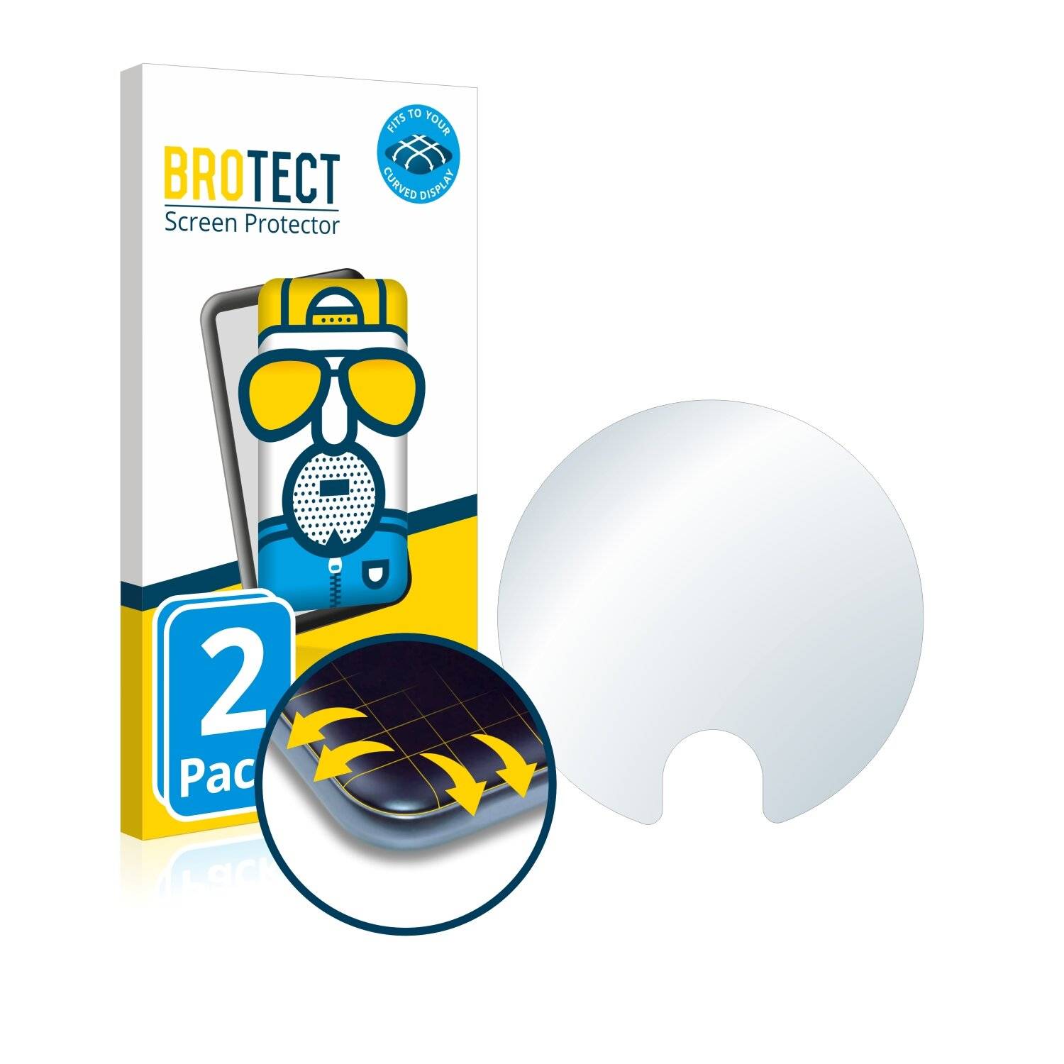 2x BROTECT Flex Matte Full-Cover Displayschutzfolie für Dyson V11