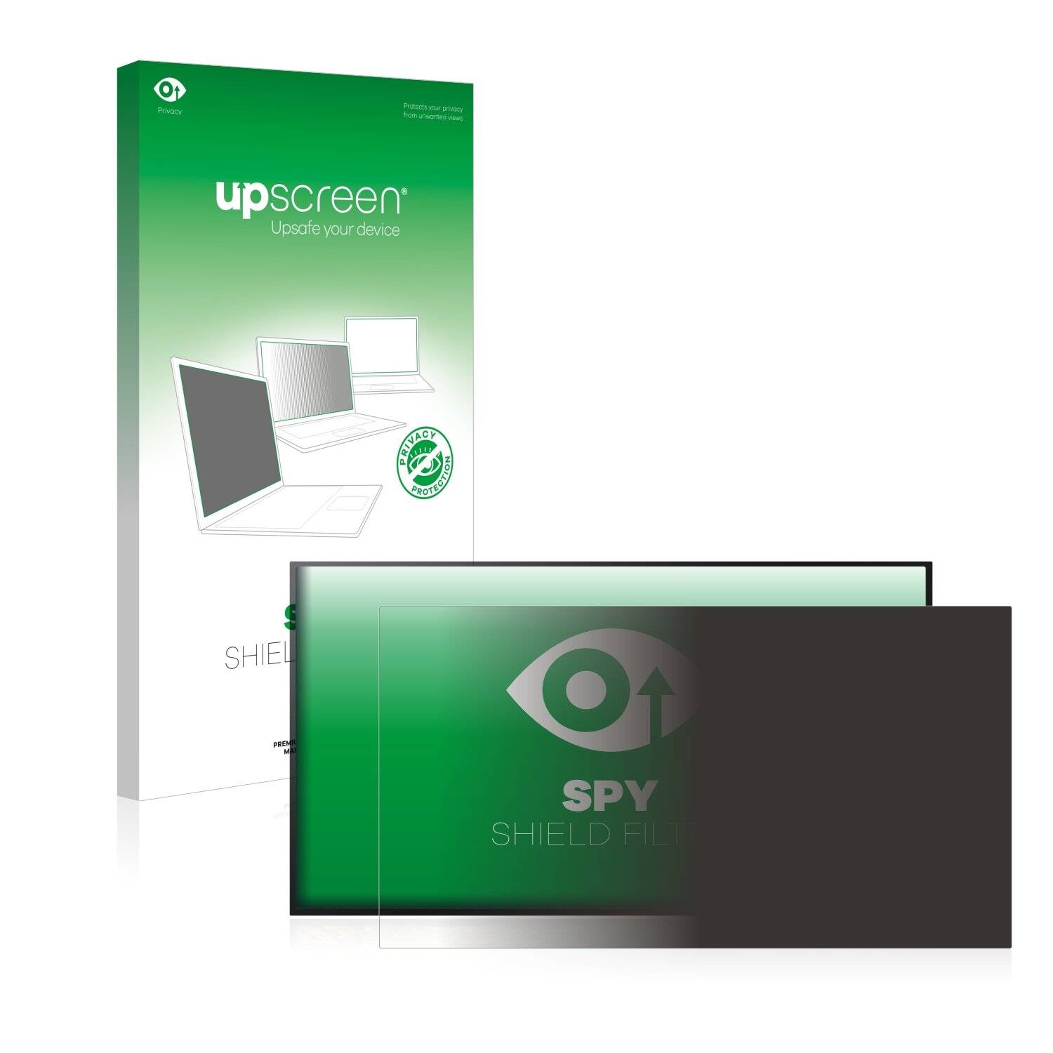upscreen Spy Shield Filter Premium Blickschutzfilter für Samsung Professional Display QMR