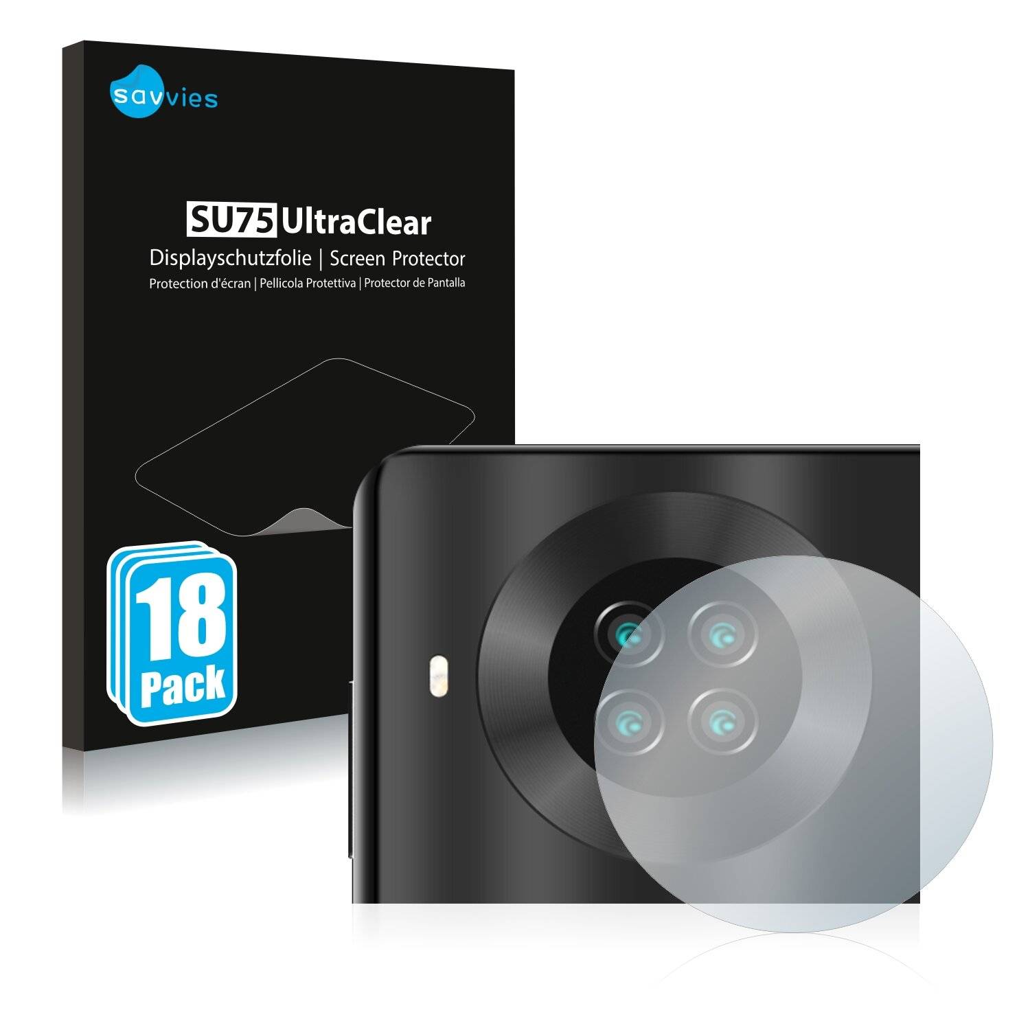 18x Savvies SU75 Displayschutzfolie für Cubot Note 20 (NUR