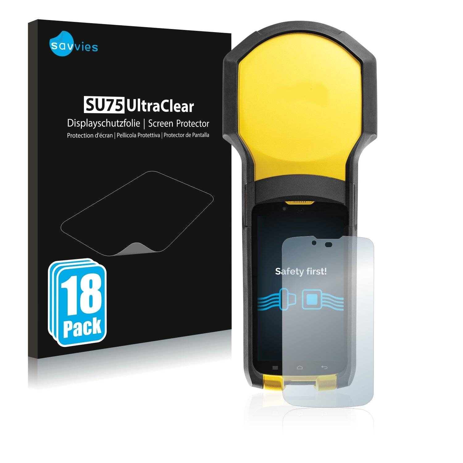 18x Savvies SU75 Displayschutzfolie für Trimble