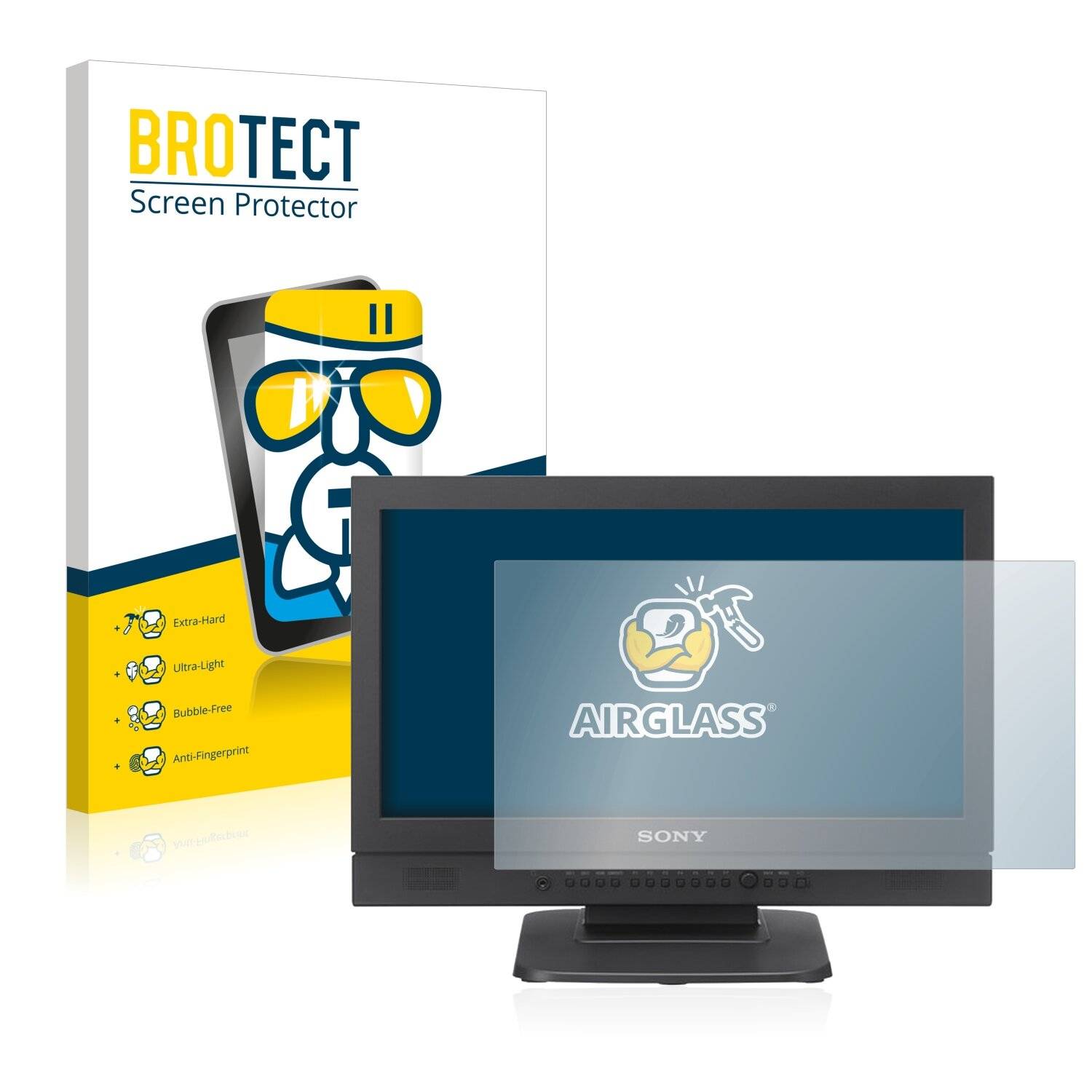 BROTECT AirGlass Schutzglas Folie für Sony