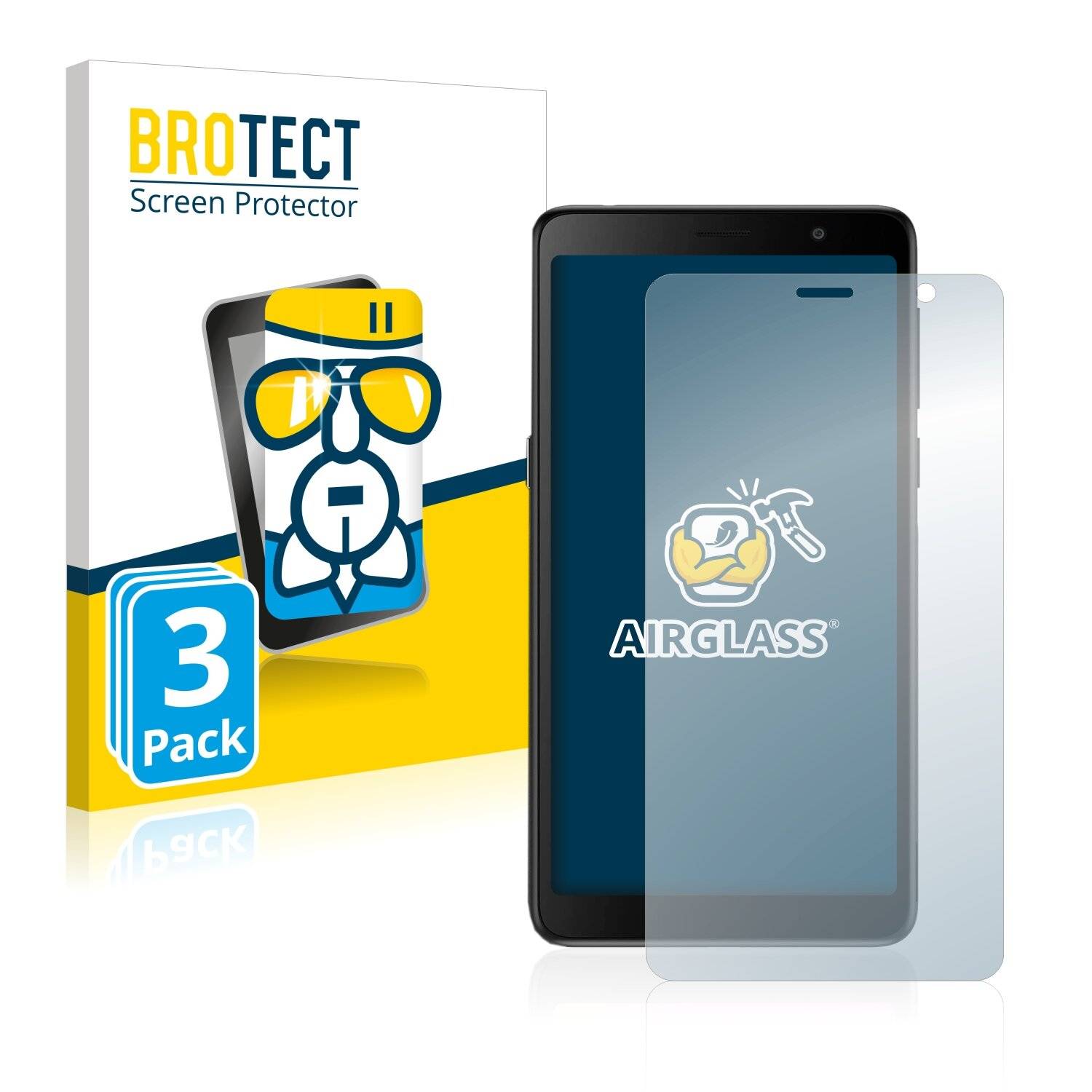3x BROTECT AirGlass Schutzglas Folie für TCL