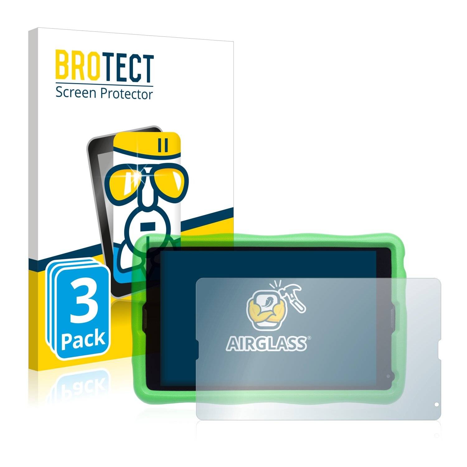 3x BROTECT AirGlass Schutzglas Folie für Medion Lifetab E10440
