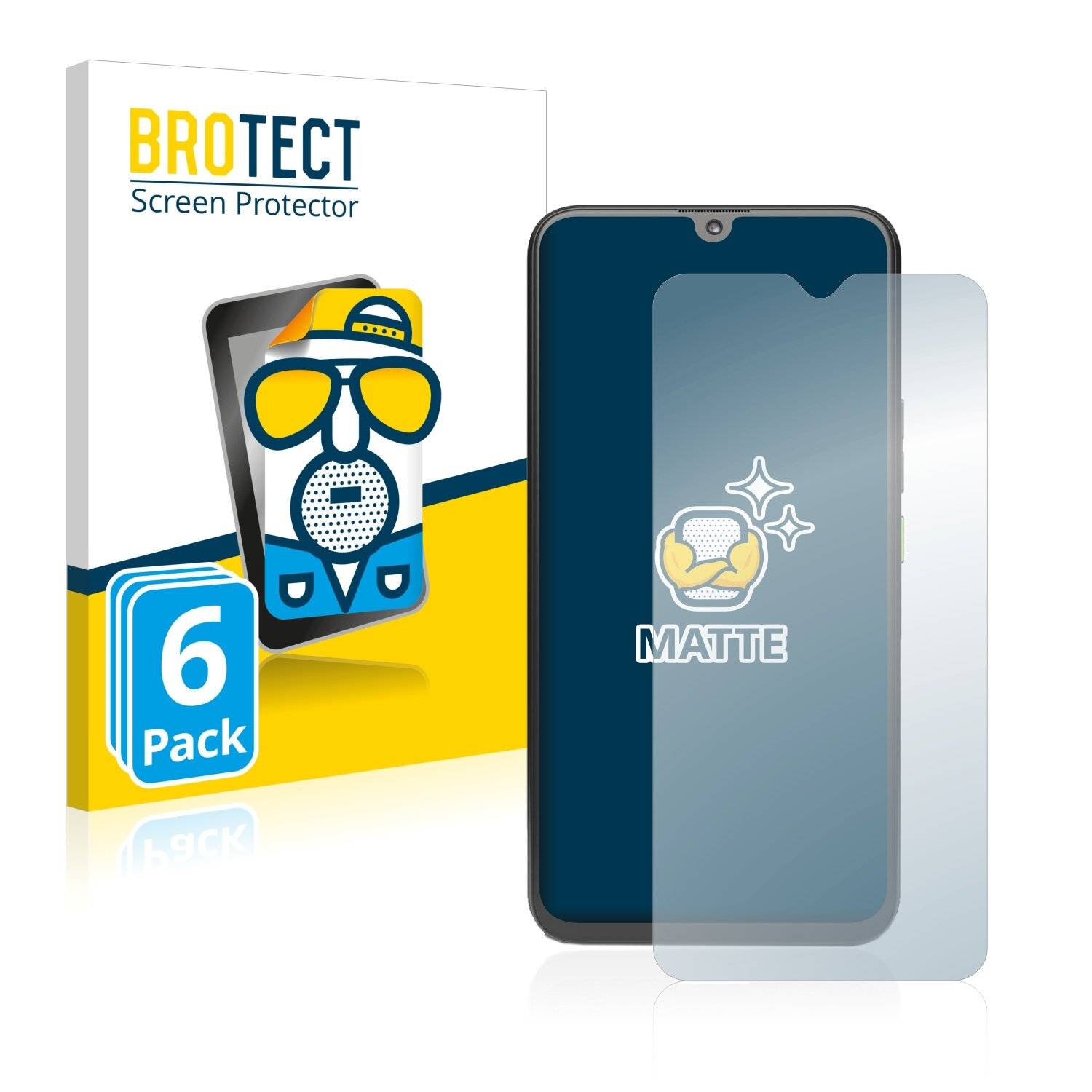 6x BROTECT Matte Displayschutzfolie für 4G Systems Rephone - Entspiegelt,