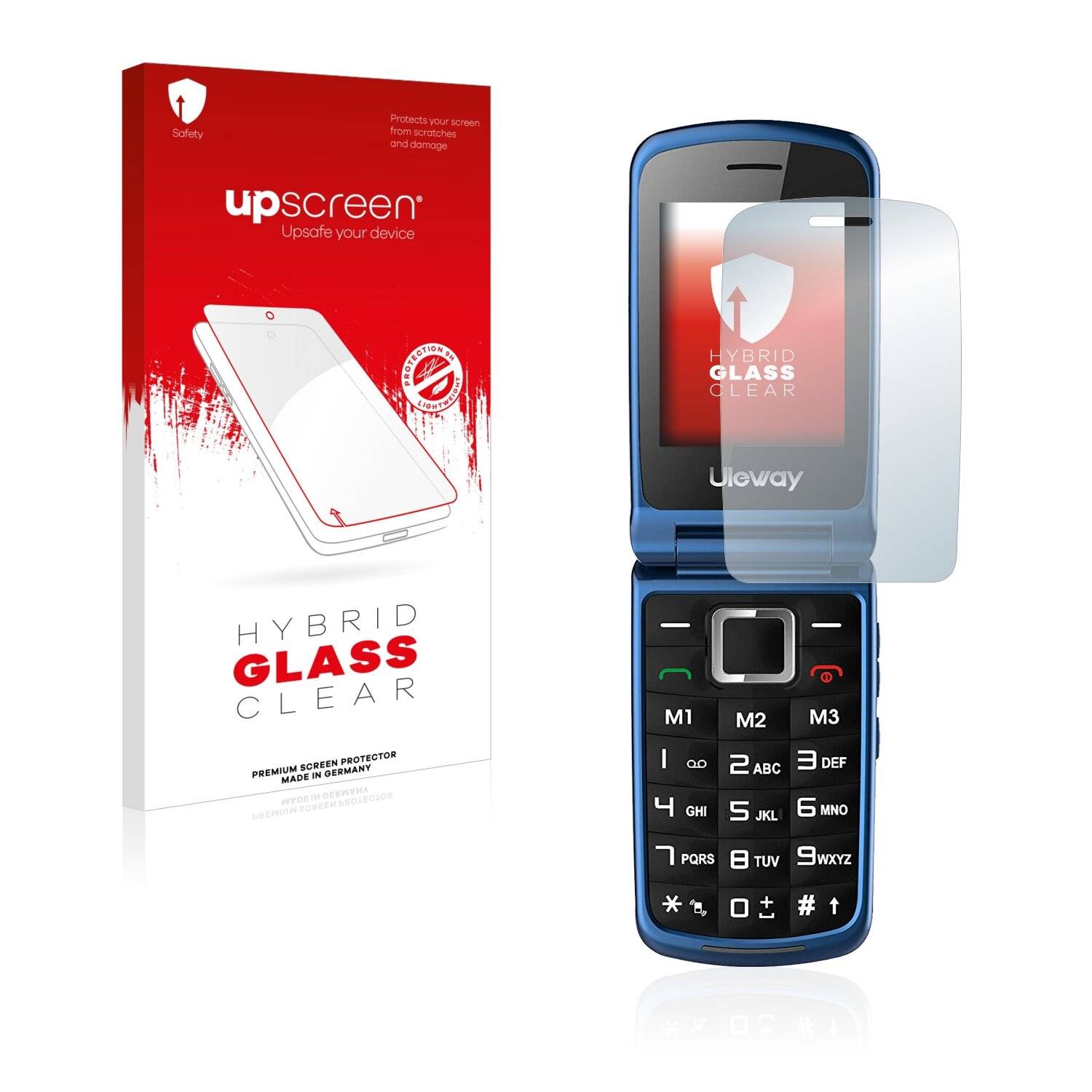 upscreen Hybrid Glass Clear Premium Schutzglas Folie für Uleway