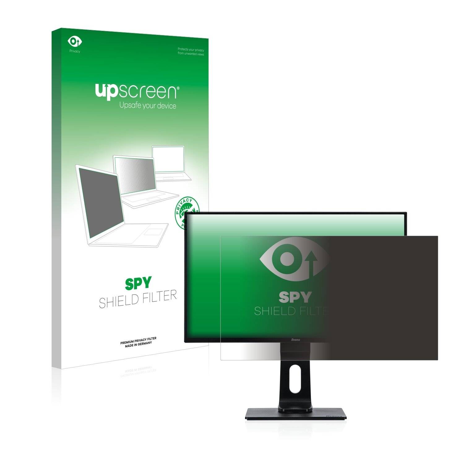 upscreen Spy Shield Filter Premium Blickschutzfilter für Iiyama ProLite