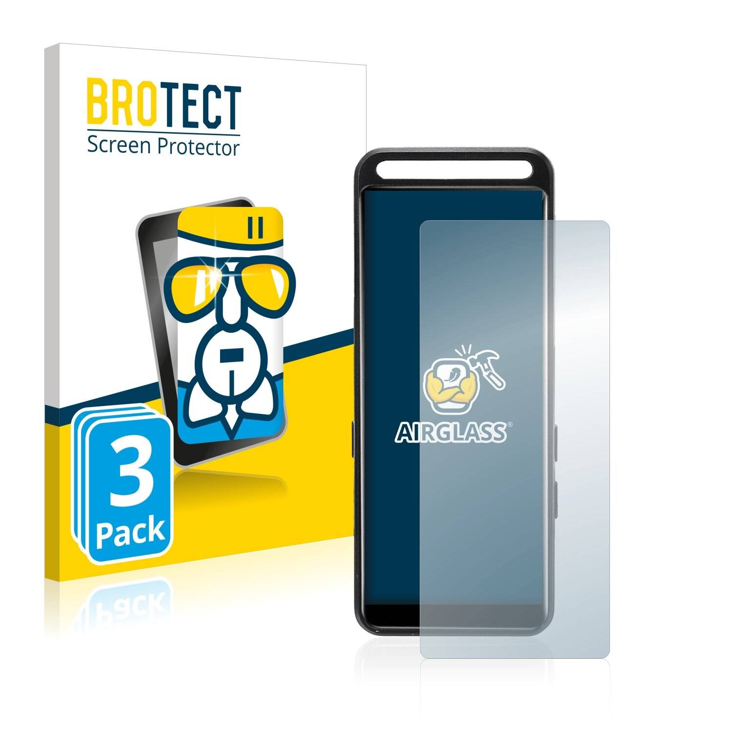3x BROTECT AirGlass Schutzglas Folie für Benjie