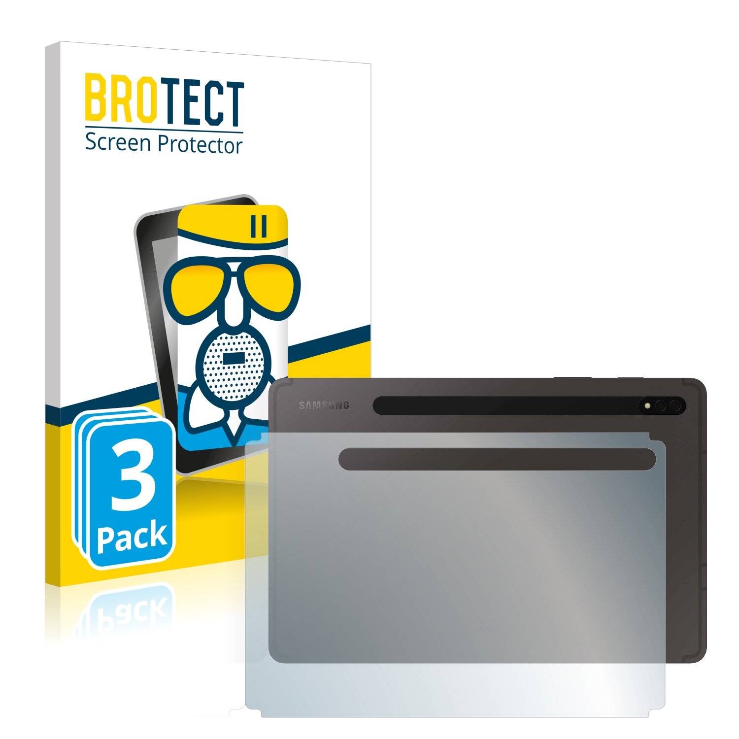 3x BROTECT AirGlass Matte Schutzglas Folie für Samsung Galaxy Tab S8 5G
