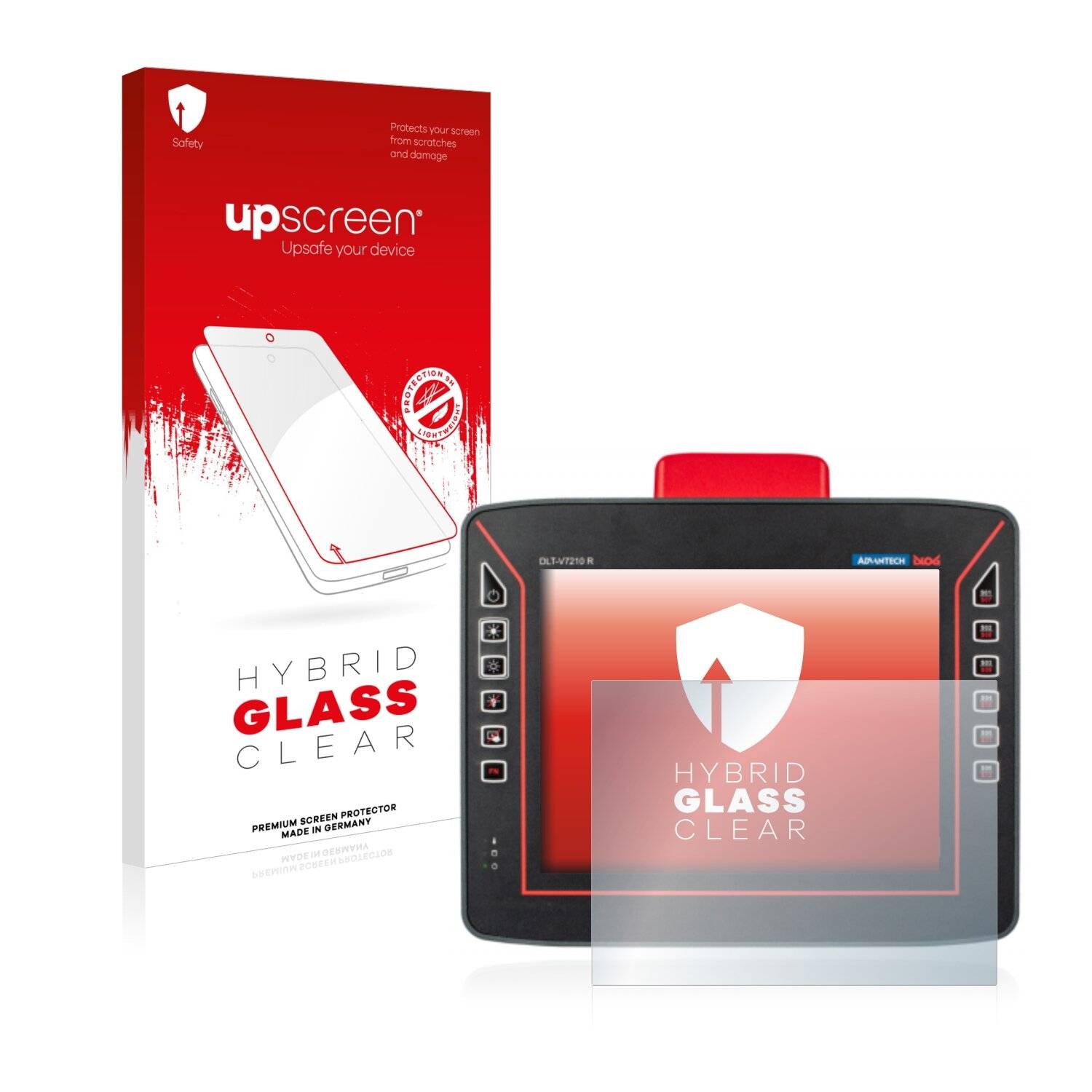 upscreen Hybrid Glass Clear Premium Schutzglas Folie für Ico DLT-V7210