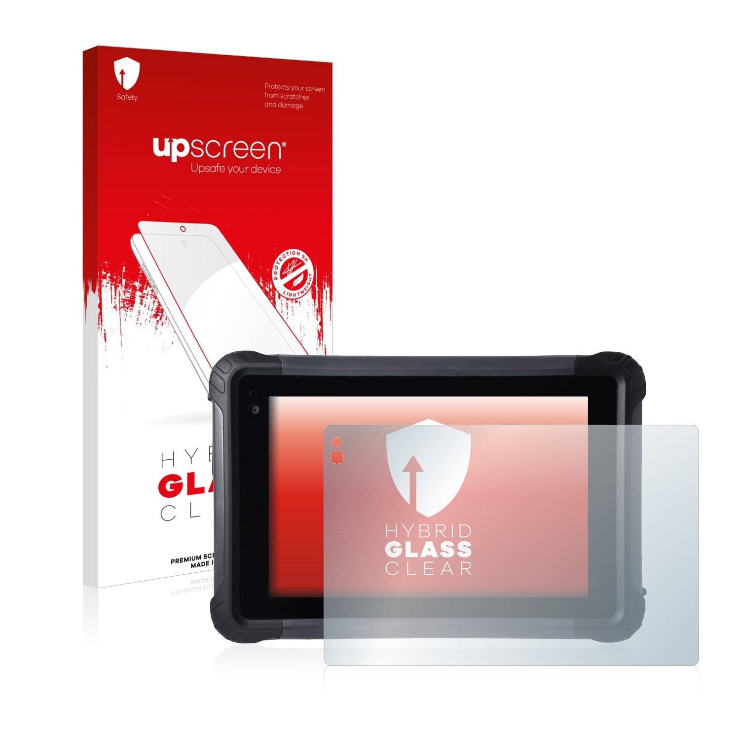 upscreen Hybrid Glass Clear Premium Schutzglas Folie für Ico imaraTab