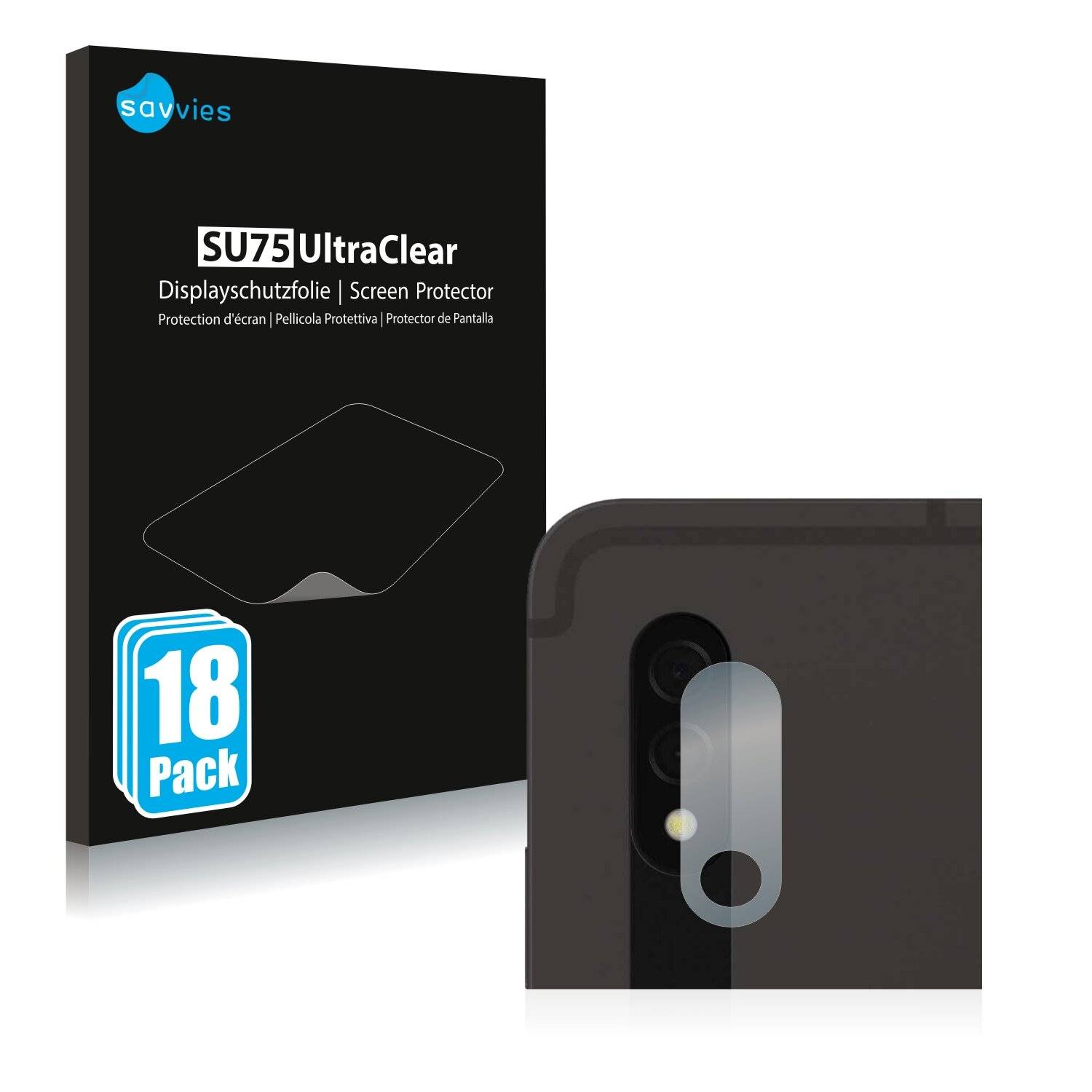 18x Savvies SU75 Displayschutzfolie für Samsung Galaxy Tab S8 WiFi (NUR