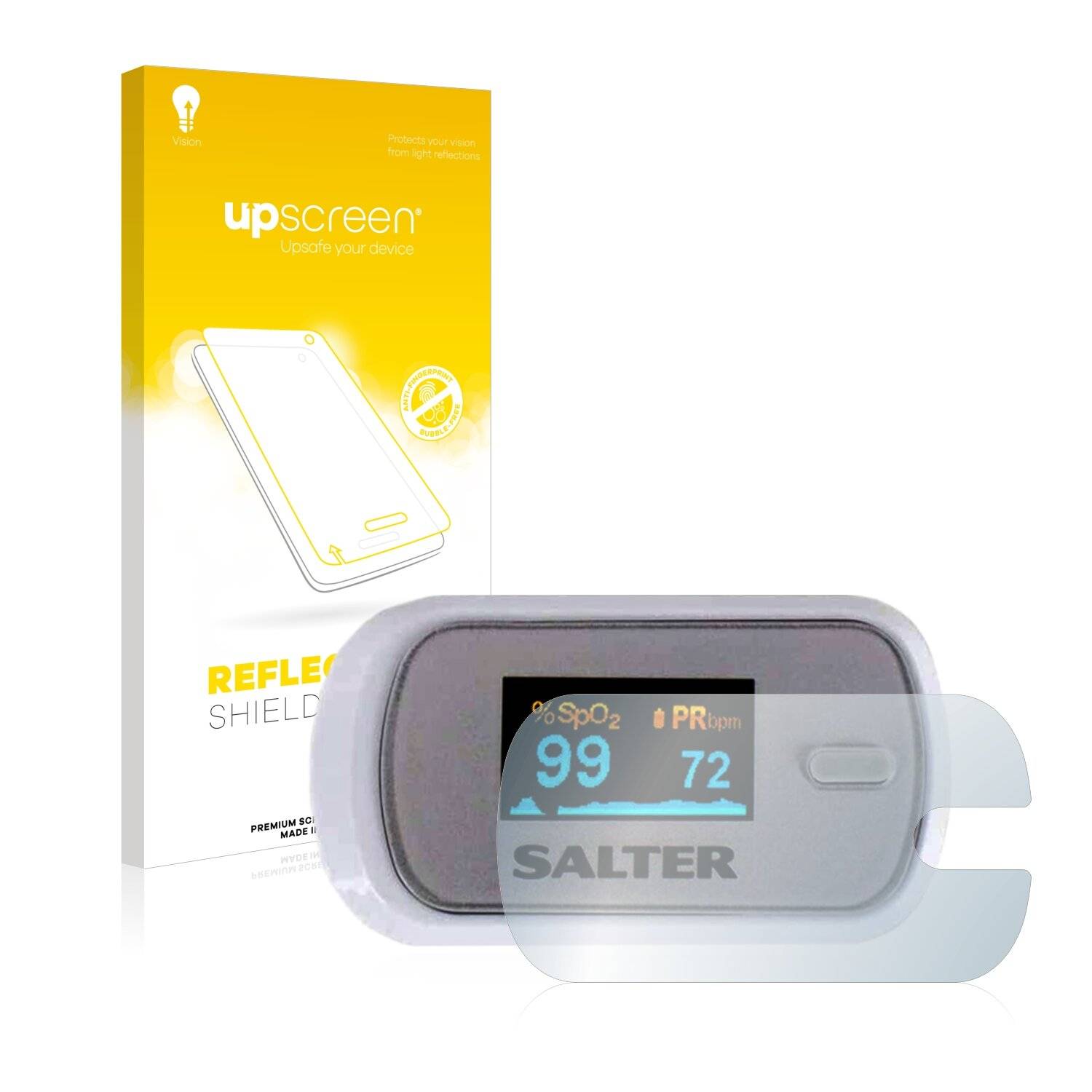 upscreen Reflection Shield Matte Premium Displayschutzfolie für Salter OxyWatch