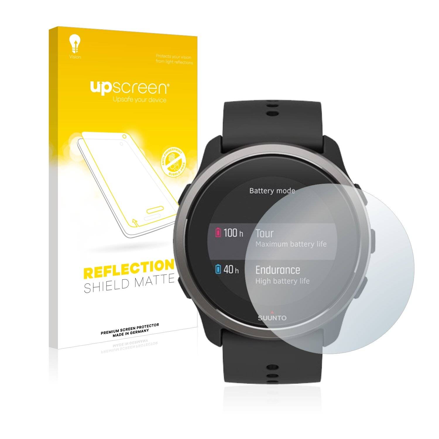 upscreen Reflection Shield Matte Premium Displayschutzfolie für Suunto 5