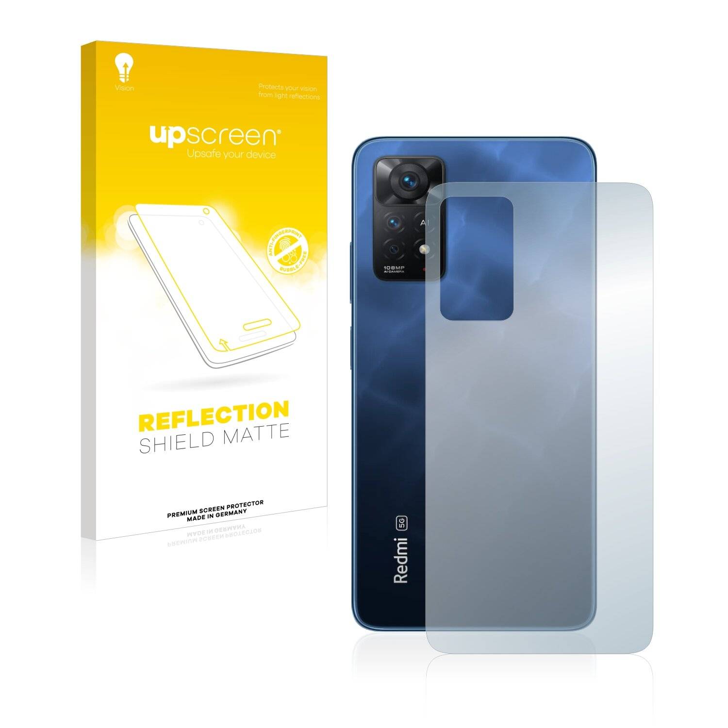 upscreen Reflection Shield Matte Premium Displayschutzfolie für Xiaomi Redmi Note 11 Pro 5G