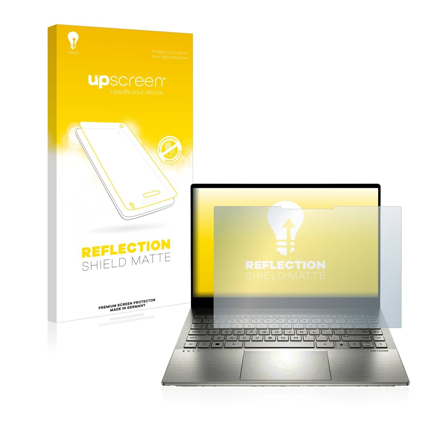 upscreen Reflection Shield Matte Premium Displayschutzfolie für HP Envy 14-eb0505na