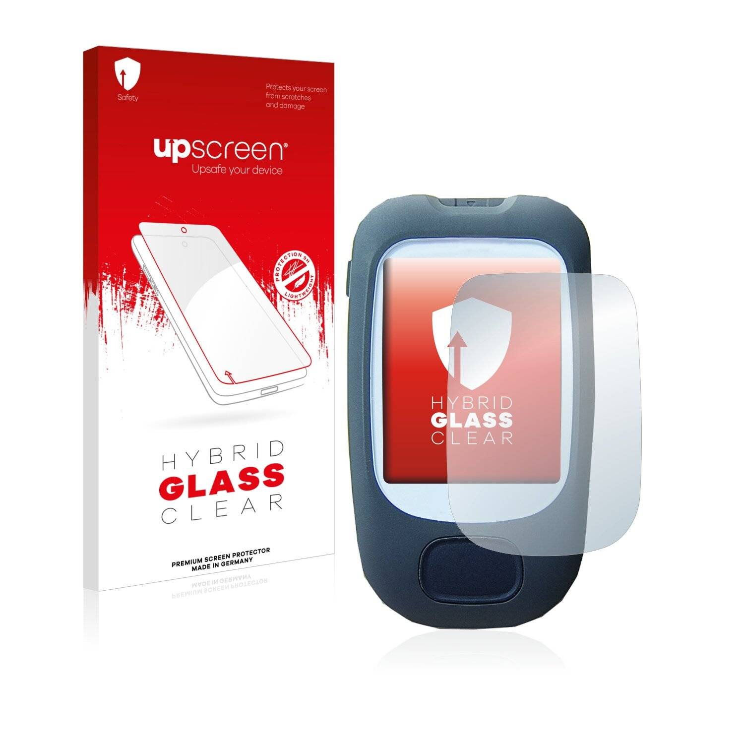 upscreen Hybrid Glass Clear Premium Schutzglas Folie für iDia