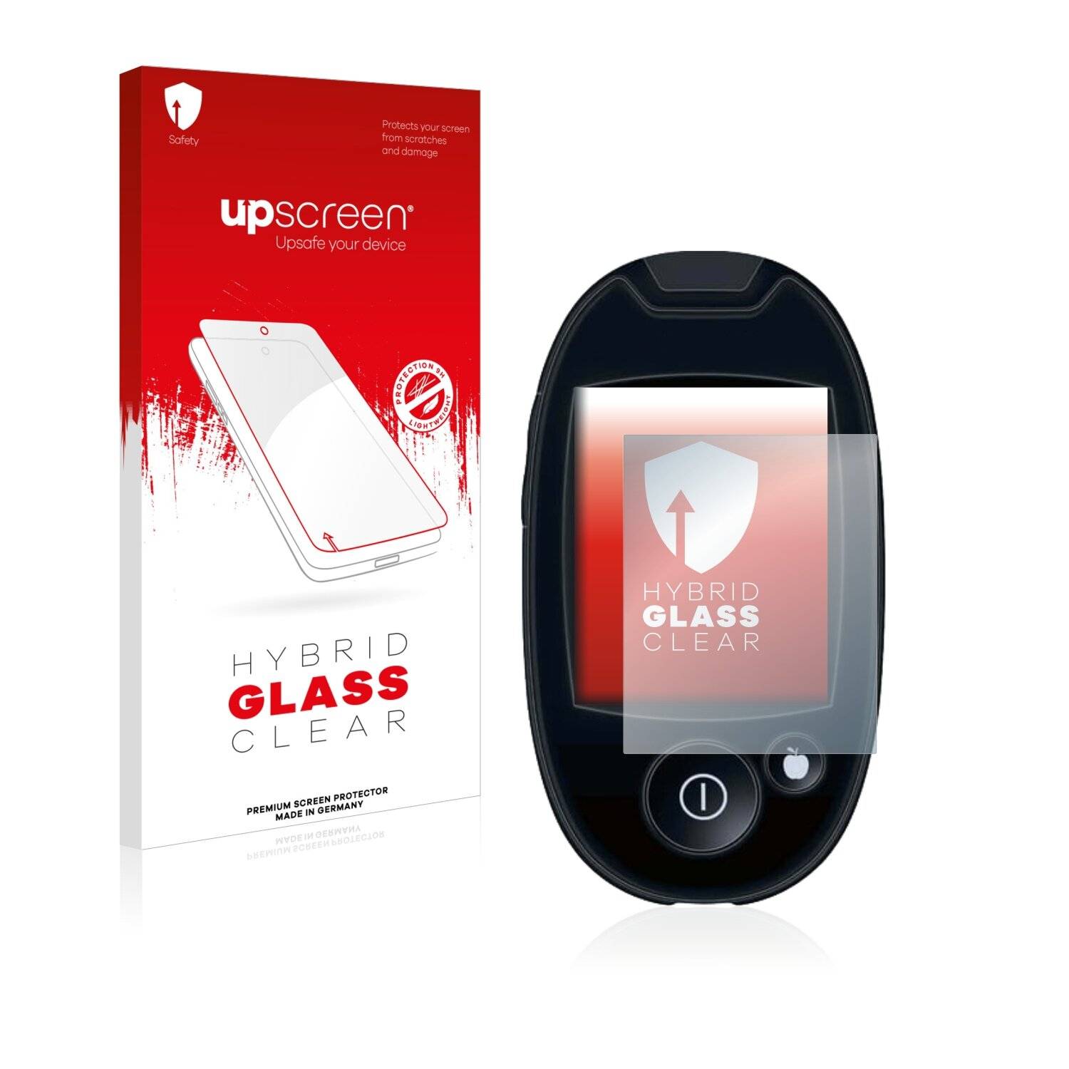 upscreen Hybrid Glass Clear Premium Schutzglas Folie für Beurer GL
