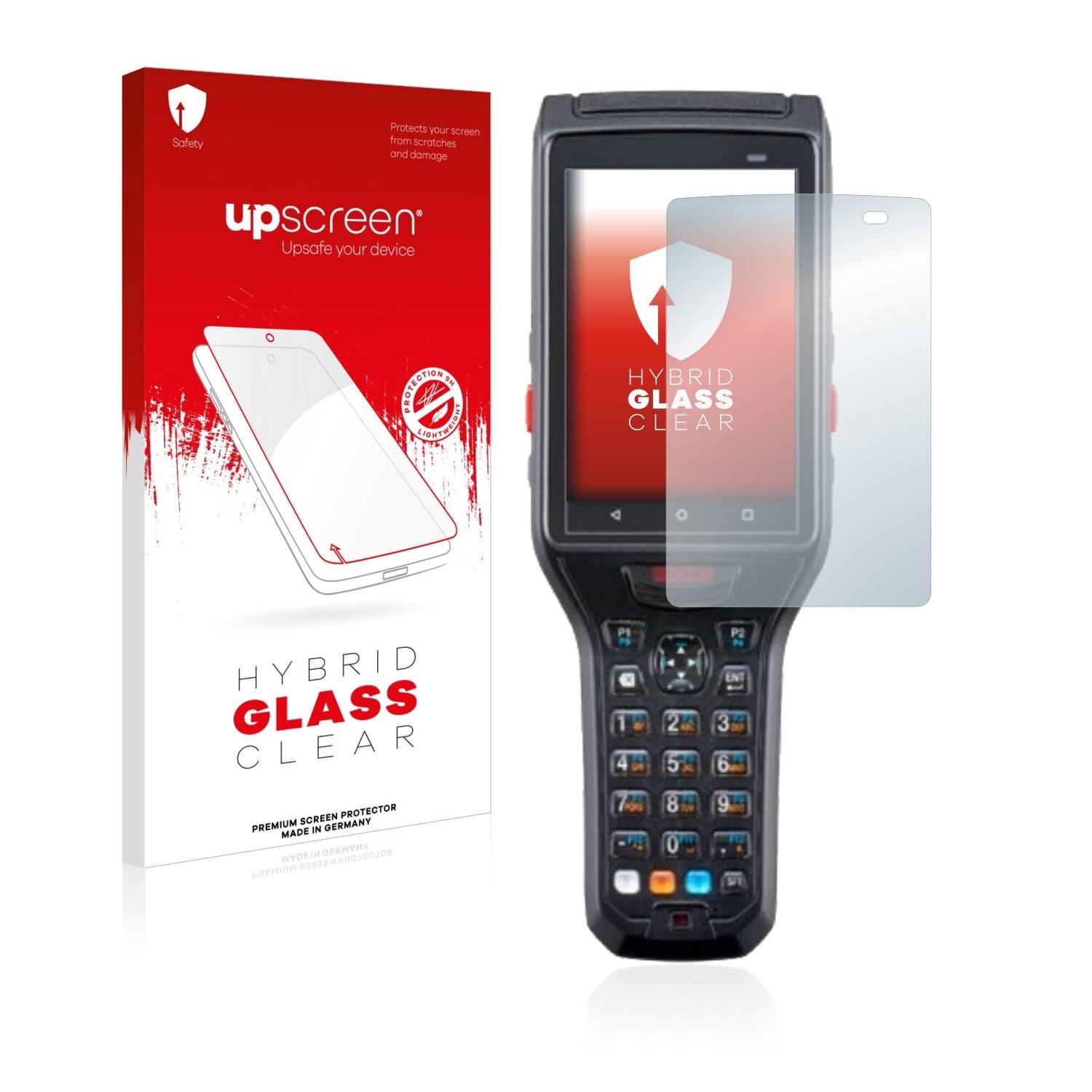 upscreen Hybrid Glass Clear Premium Schutzglas Folie für Keyence