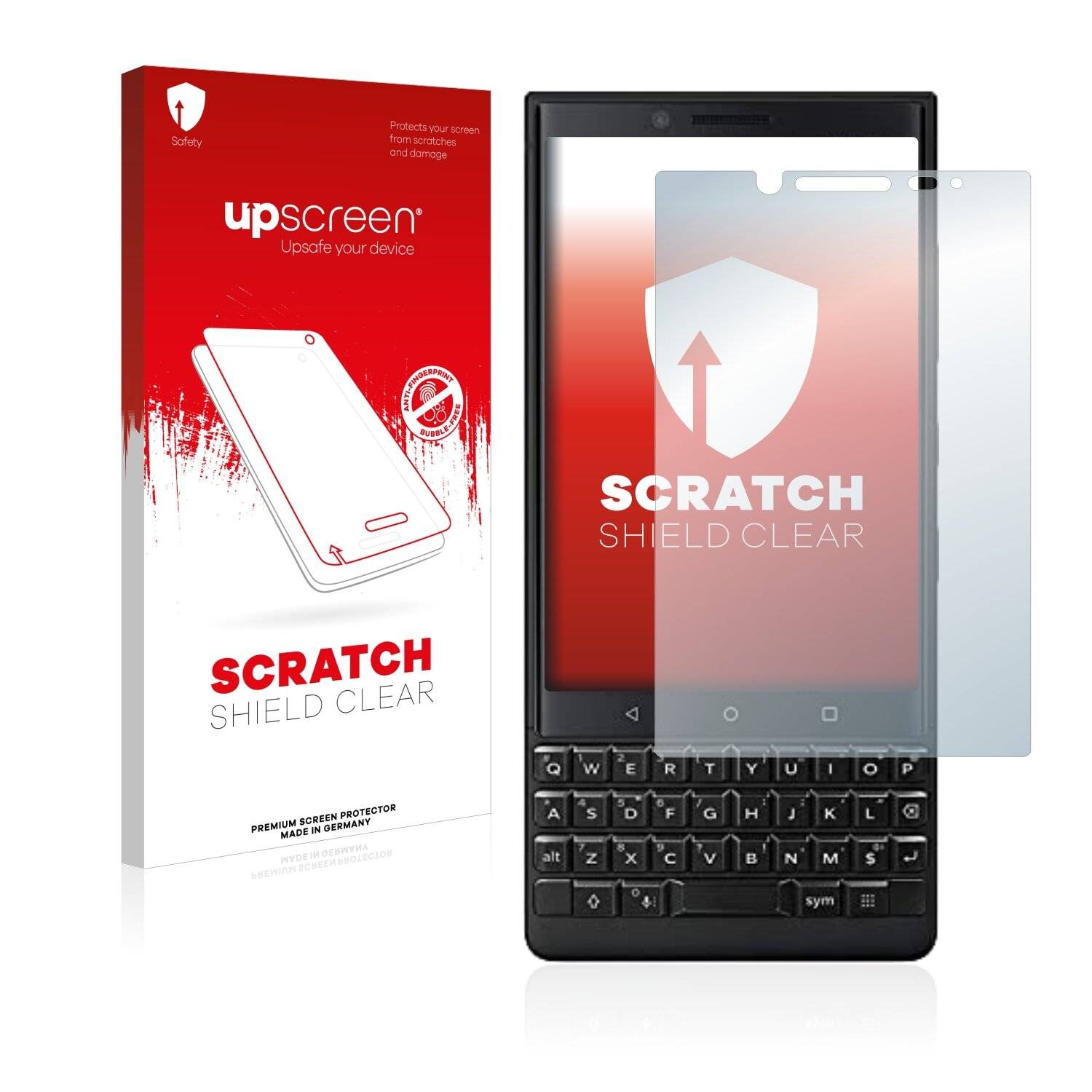 upscreen Scratch Shield Clear Premium Displayschutzfolie für BlackBerry Key2 (Dual