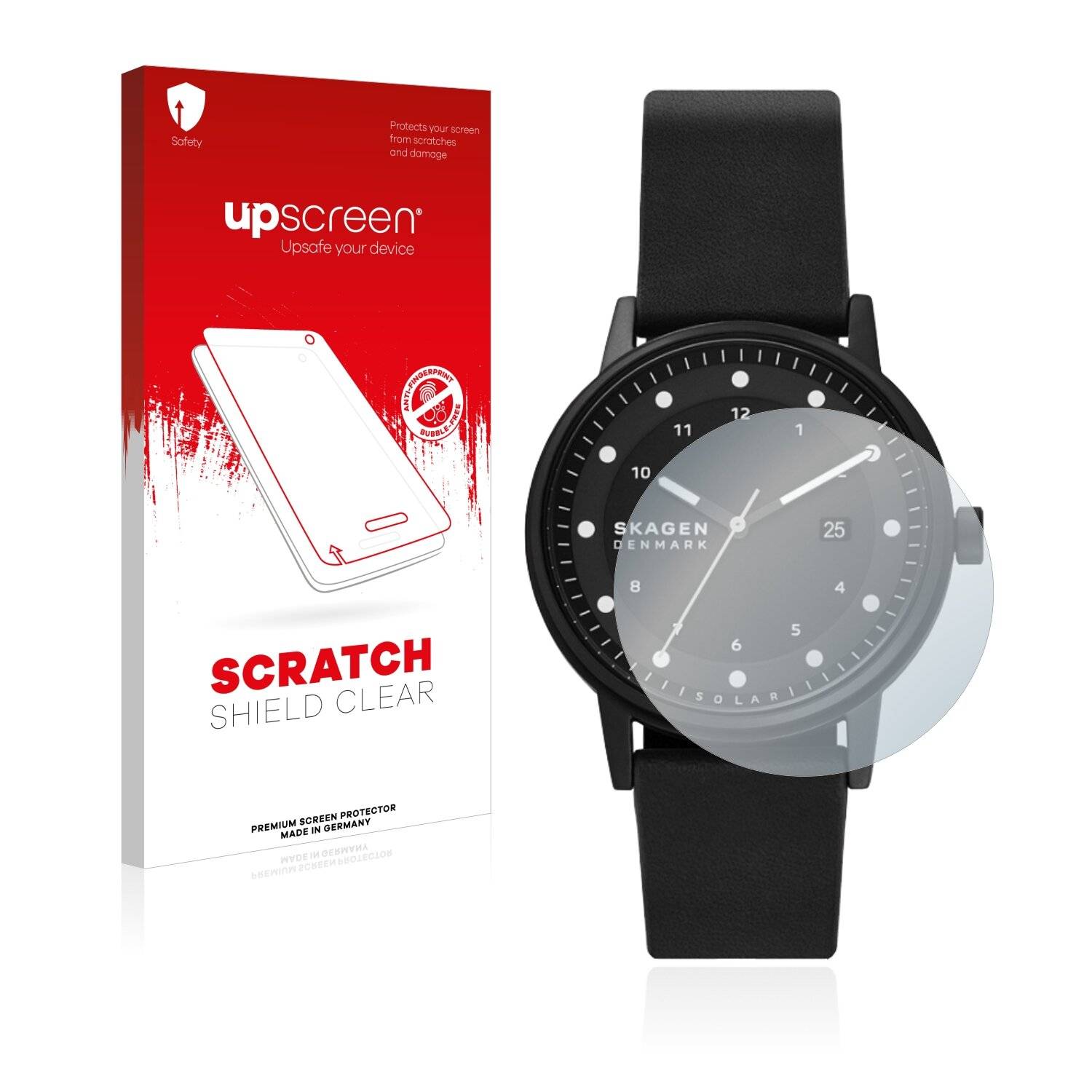 upscreen Scratch Shield Clear Premium Displayschutzfolie für Skagen Solaruhr