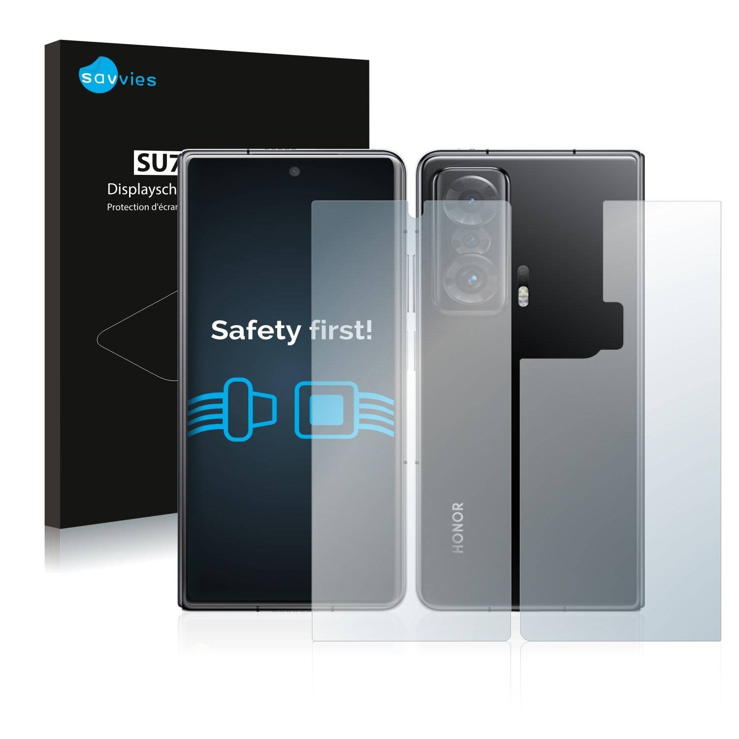 18x Savvies SU75 Displayschutzfolie für Honor Magic V (Vorder +