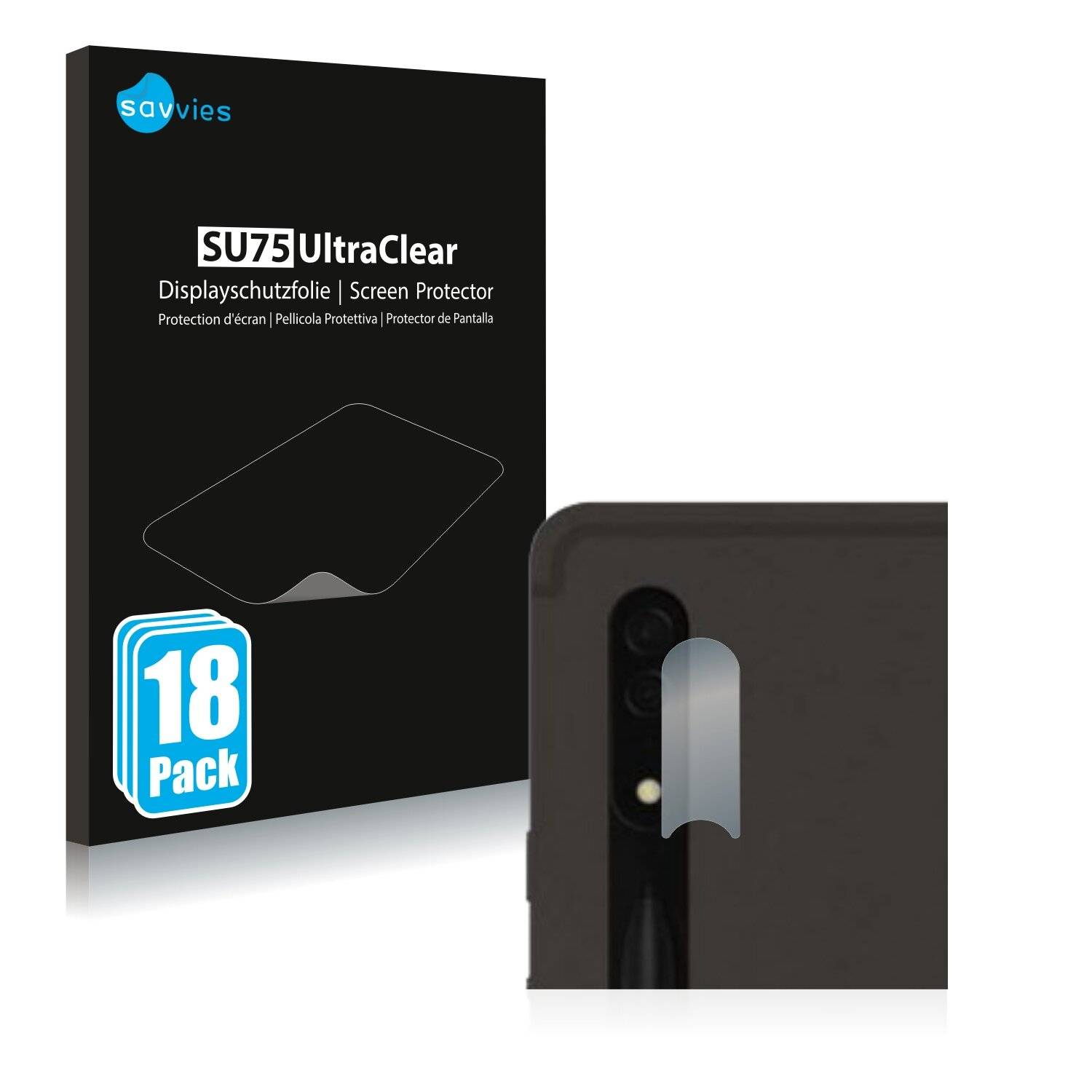 18x Savvies SU75 Displayschutzfolie für Samsung Galaxy Tab S8 Ultra 5G (NUR