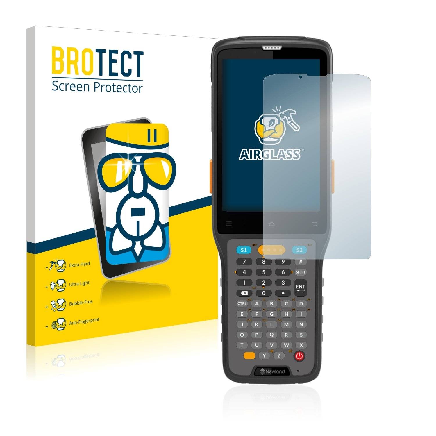BROTECT AirGlass Schutzglas Folie für Newland N7