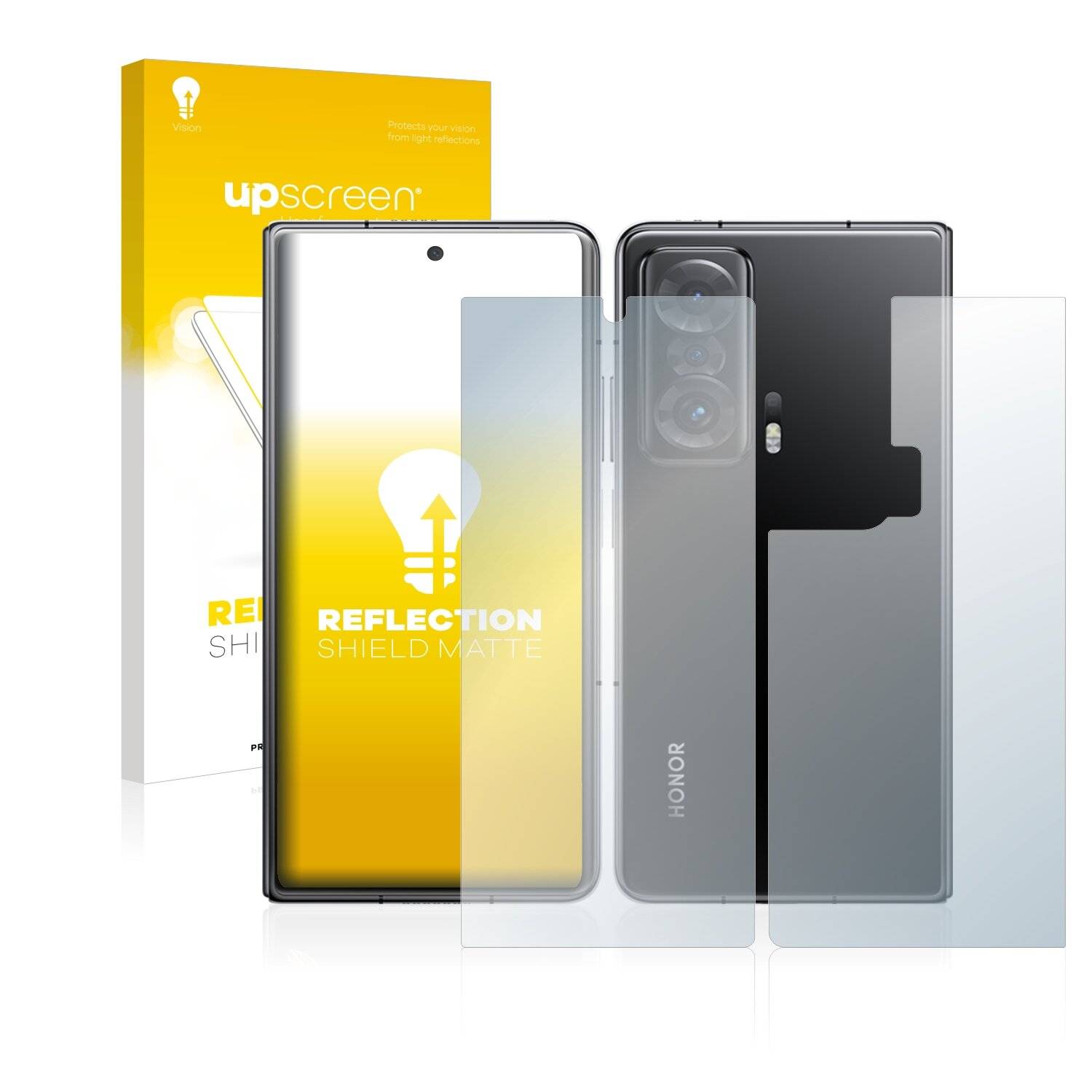 upscreen Reflection Shield Matte Premium Displayschutzfolie für Honor Magic V (Vorder +