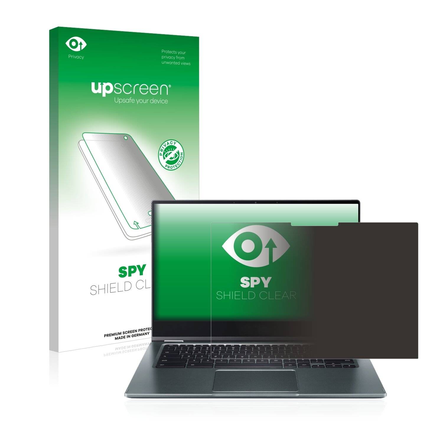 upscreen Spy Shield Clear Premium Blickschutzfolie für Acer Chromebook Spin