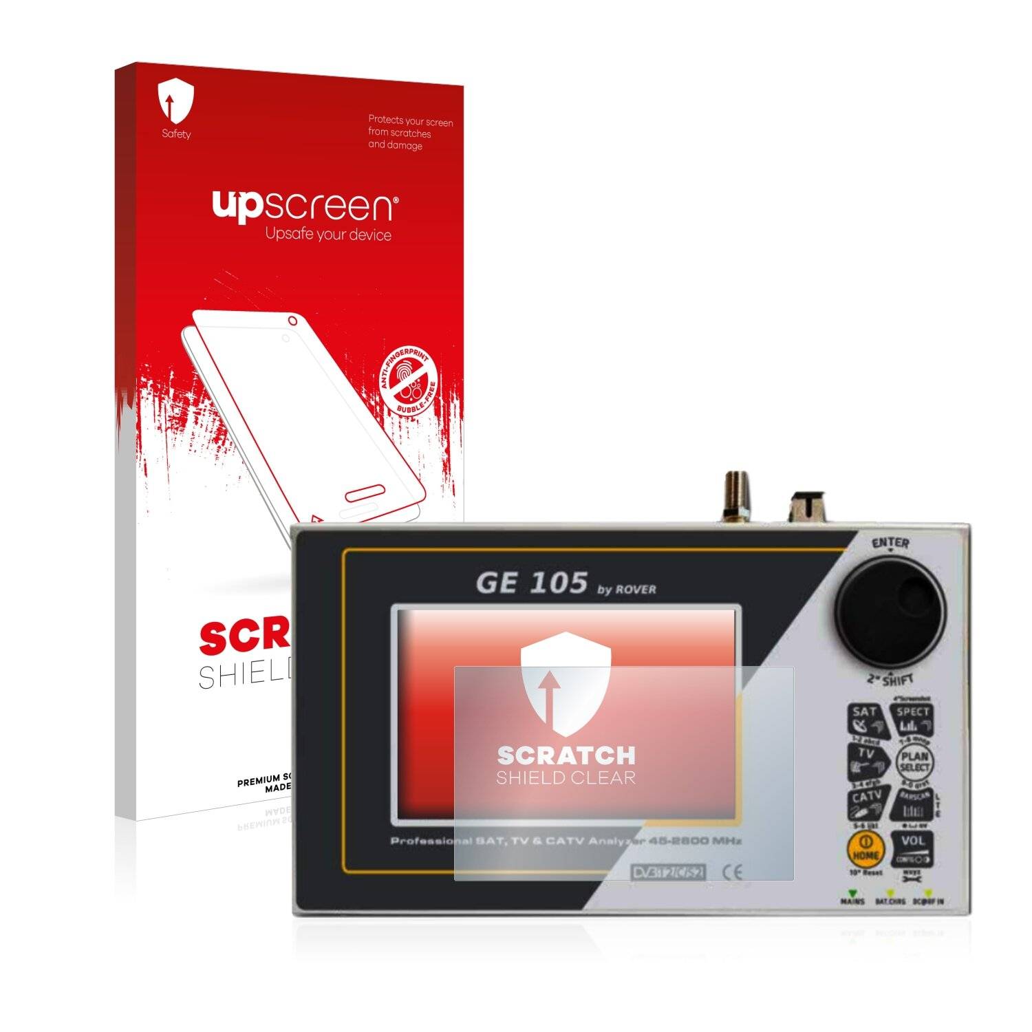 upscreen Scratch Shield Clear Premium Displayschutzfolie für Rover GE