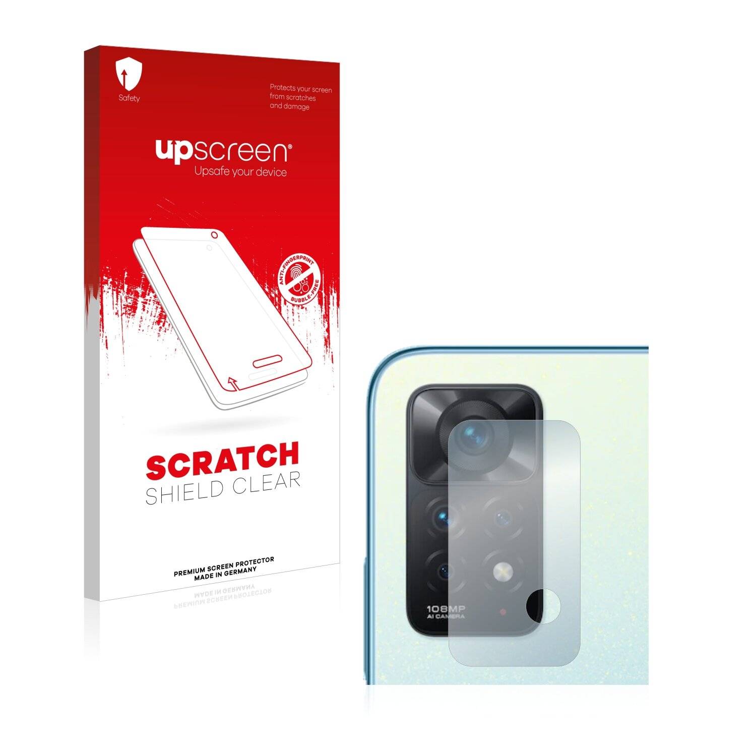 upscreen Scratch Shield Clear Premium Displayschutzfolie für Xiaomi Redmi Note 11 Pro (NUR
