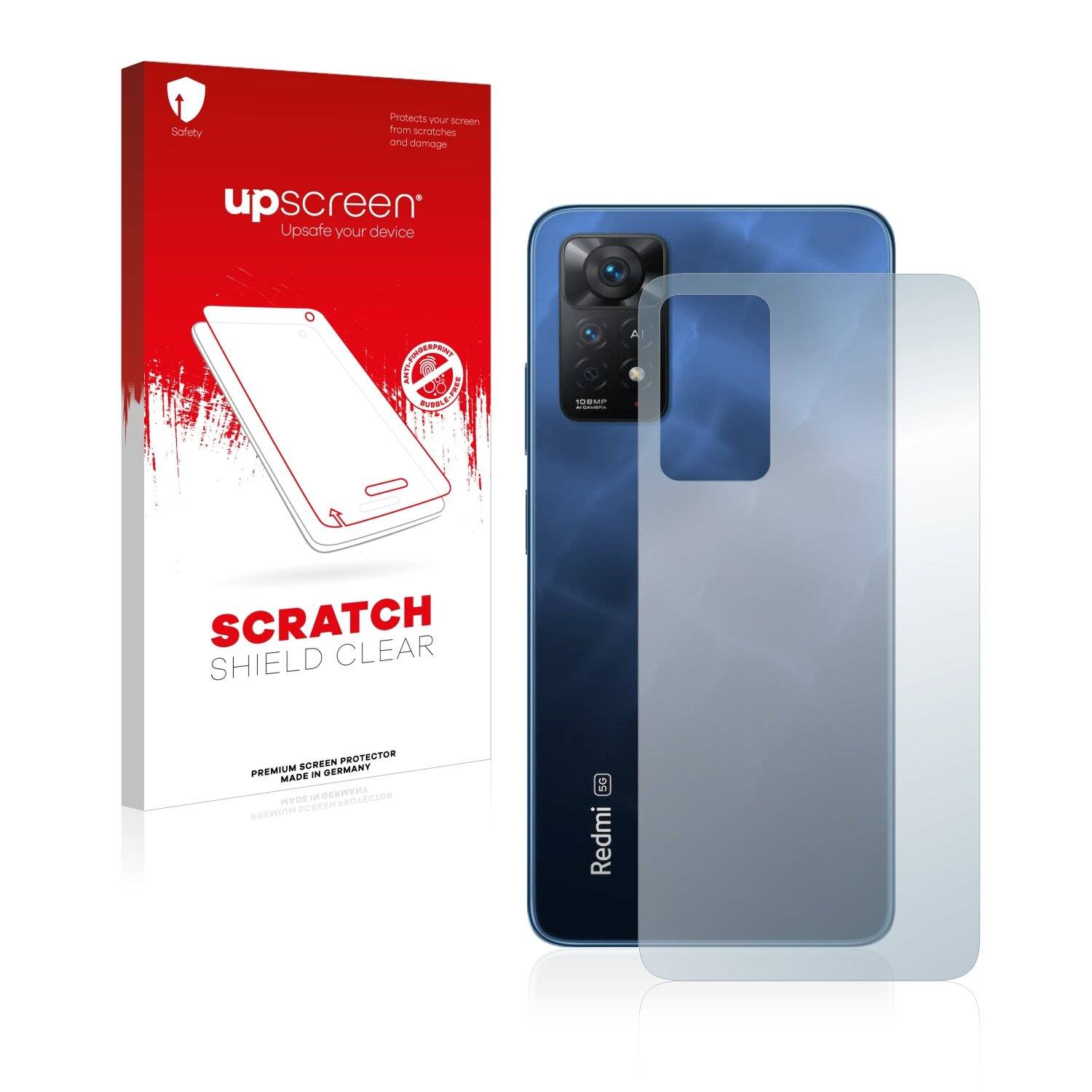 upscreen Scratch Shield Clear Premium Displayschutzfolie für Xiaomi Redmi Note 11 Pro 5G