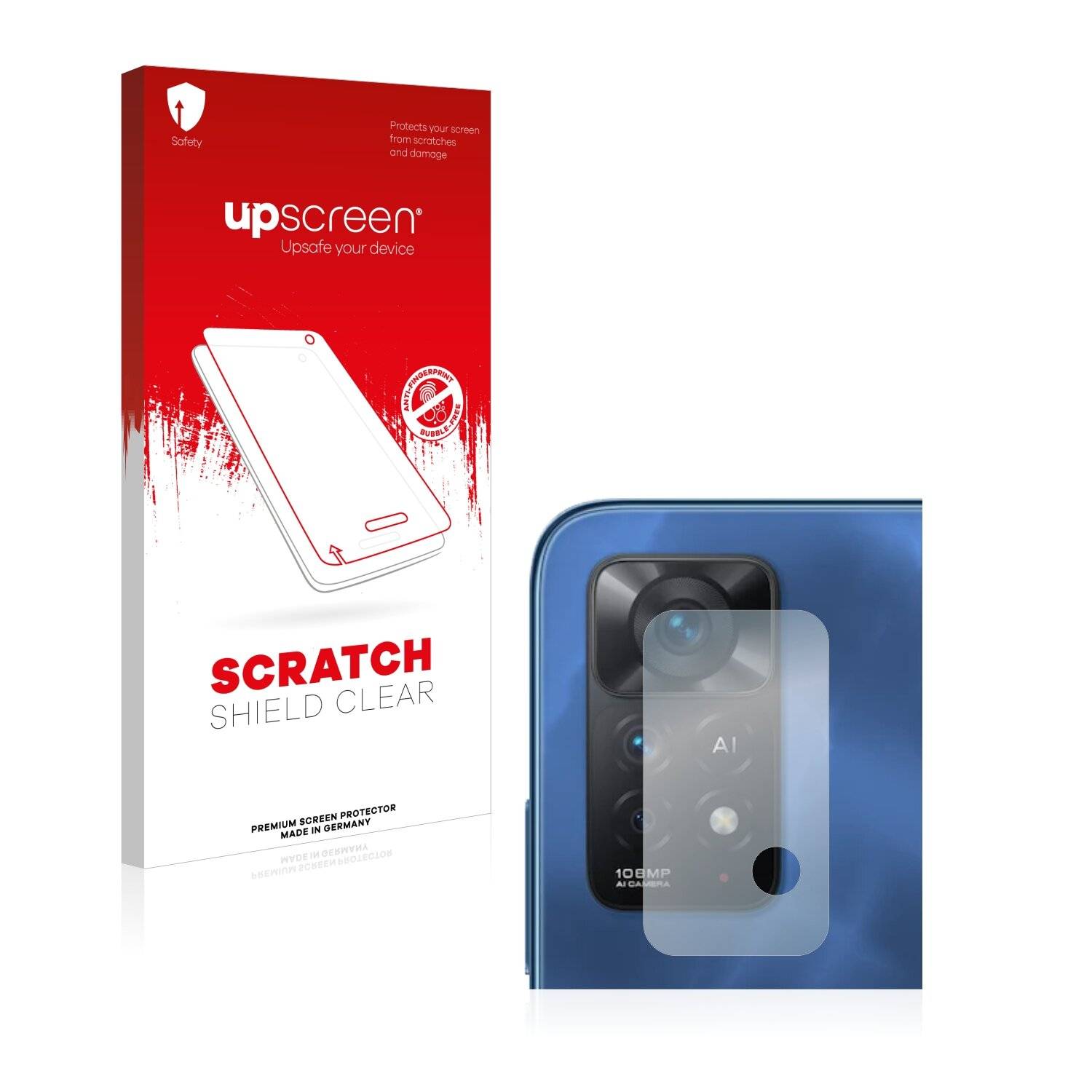 upscreen Scratch Shield Clear Premium Displayschutzfolie für Xiaomi Redmi Note 11 Pro 5G